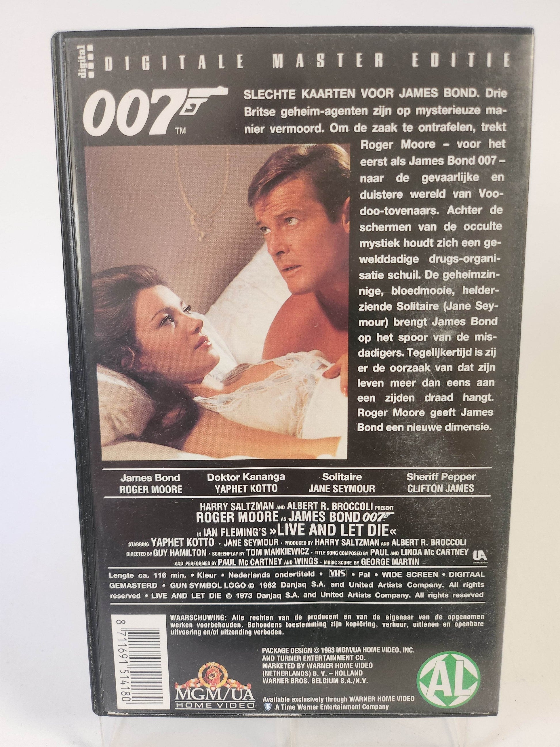 007 James Bond: Live and Let Die VHS - Feniks Gameshop