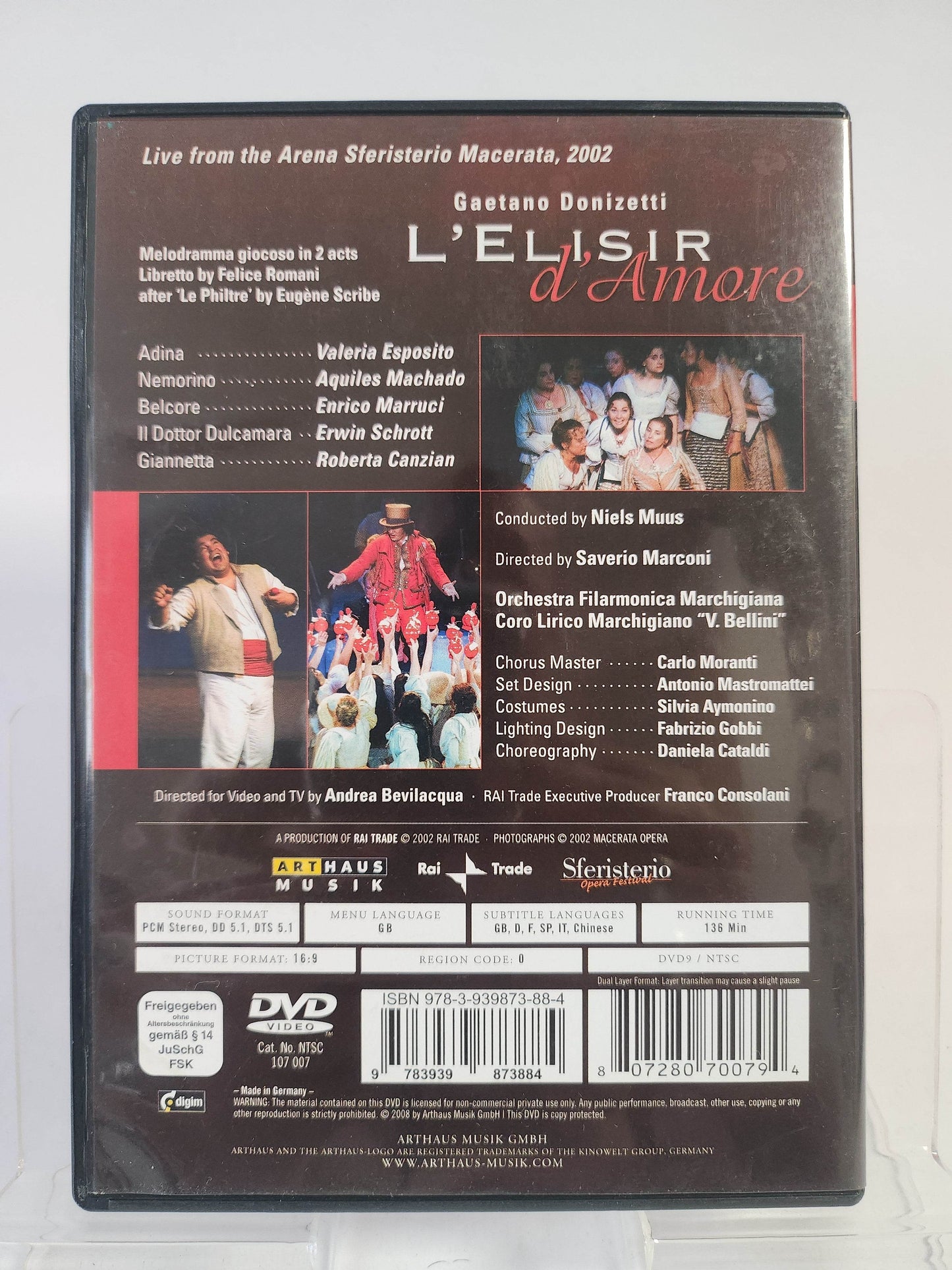 Gaetano Donizetti: L'Elisir d'Amore DVD Muziek - Feniks Gameshop