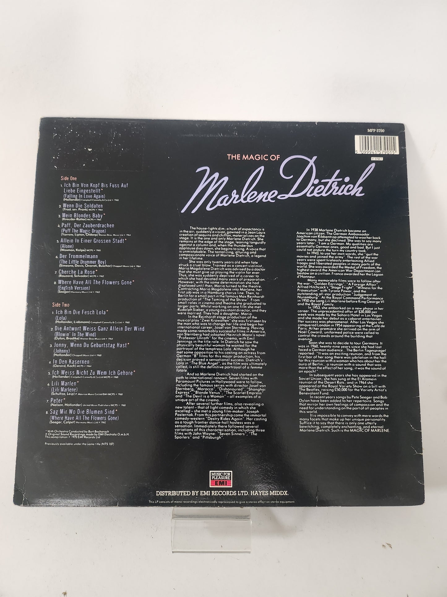 Magic of Marlene Dietrich LP Vinyl