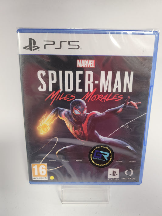Spider-man Miles Morales geseald Playstation 5