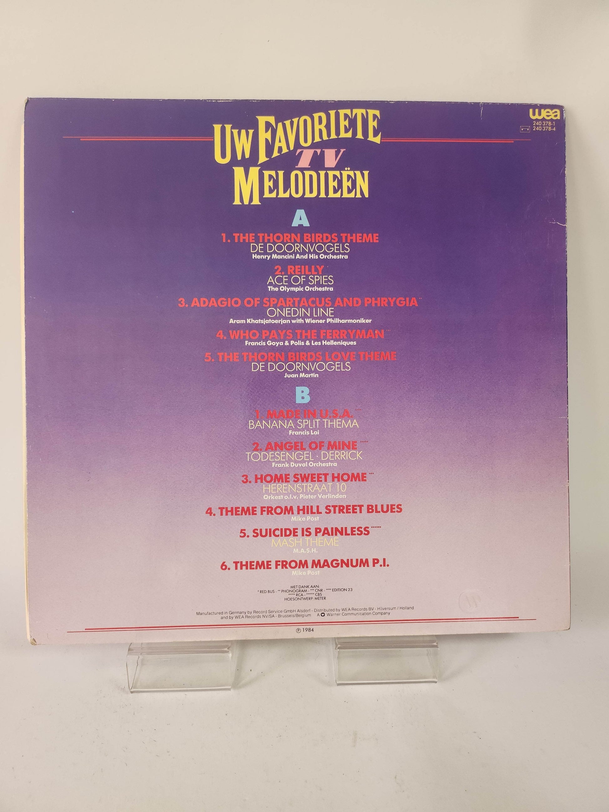 Uw Favoriete TV Melodieën LP Vinyl - Feniks Gameshop