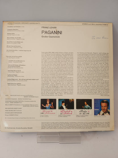 Paganini (Großer Queeschnitt): Franz Lehar LP Vinyl