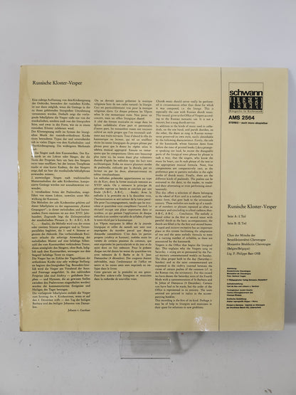 Russische Kloster-Vesper LP Vinyl