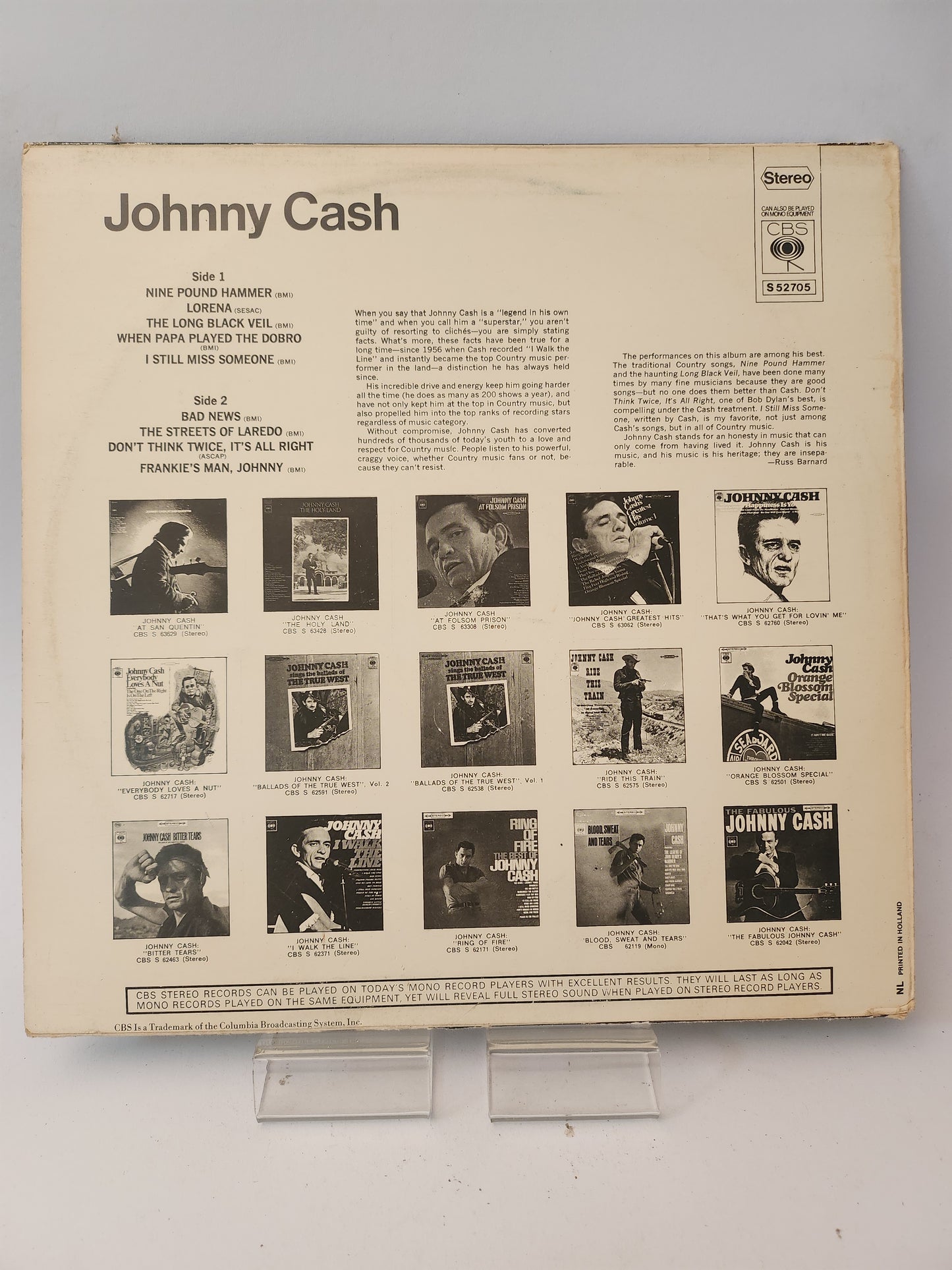 Johnny Cash/ L'Oréal LP Vinyl