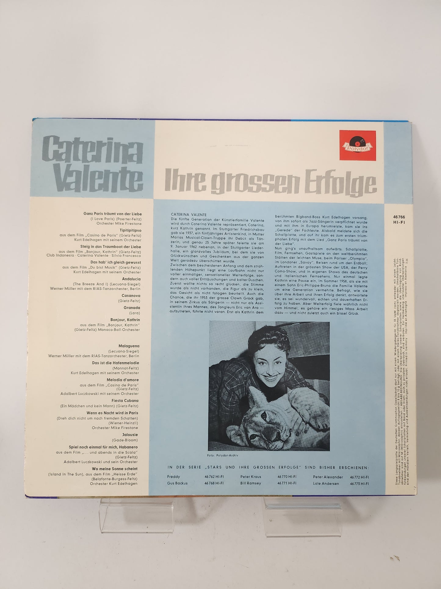 Ihre Grossen Erfolge: Caterina Valente LP Vinyl