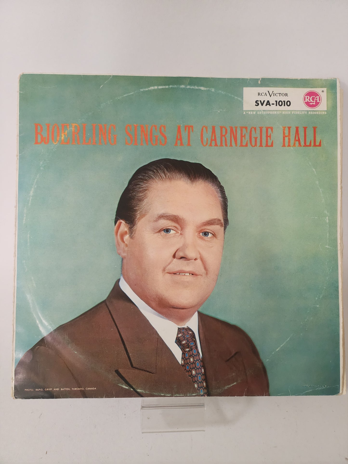 Bjoerling sings at Carnegie Hall LP Vinyl