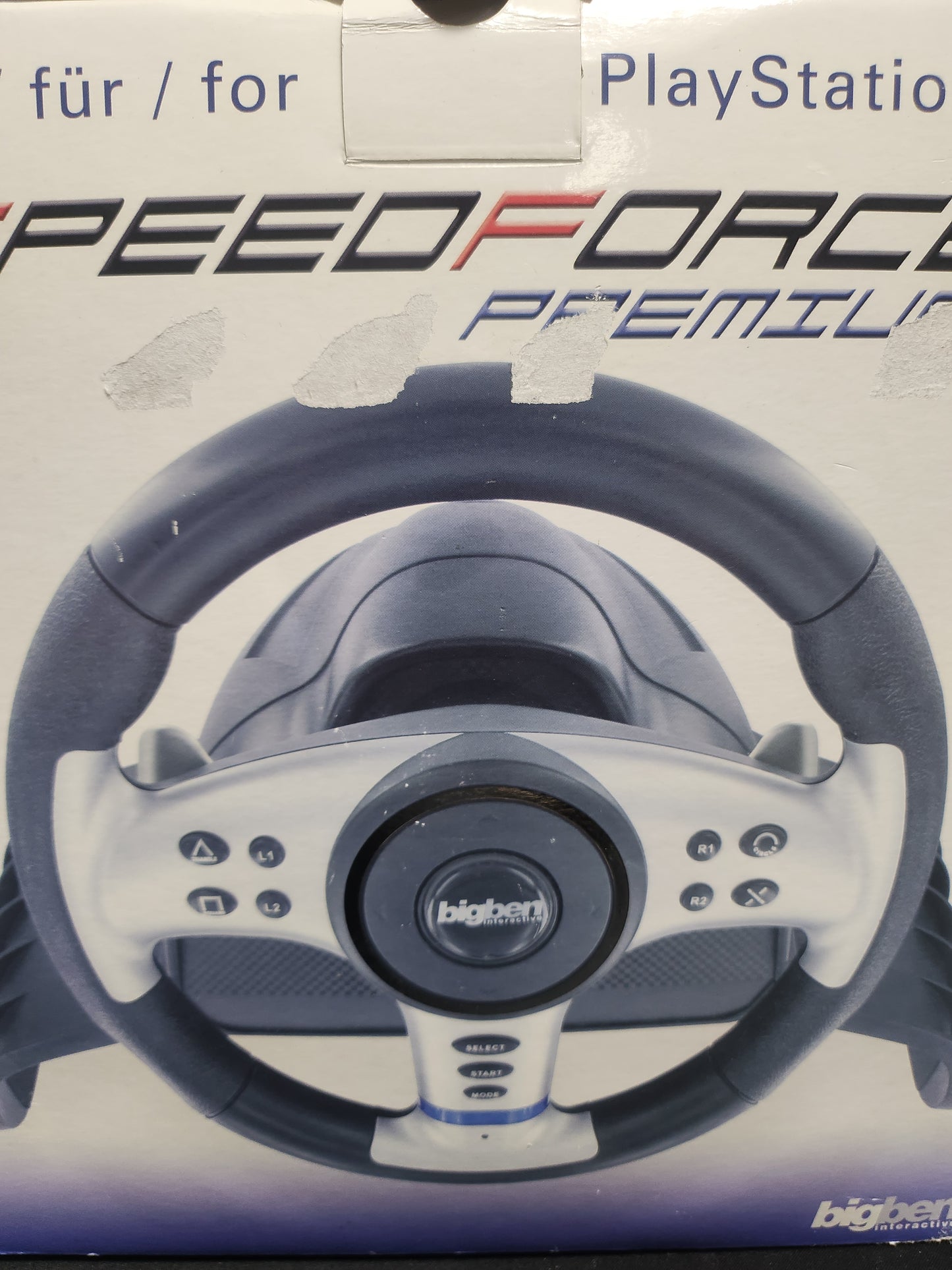 BigBen SpeedForce Premium Wheel & Pedals Boxed Playstation 2