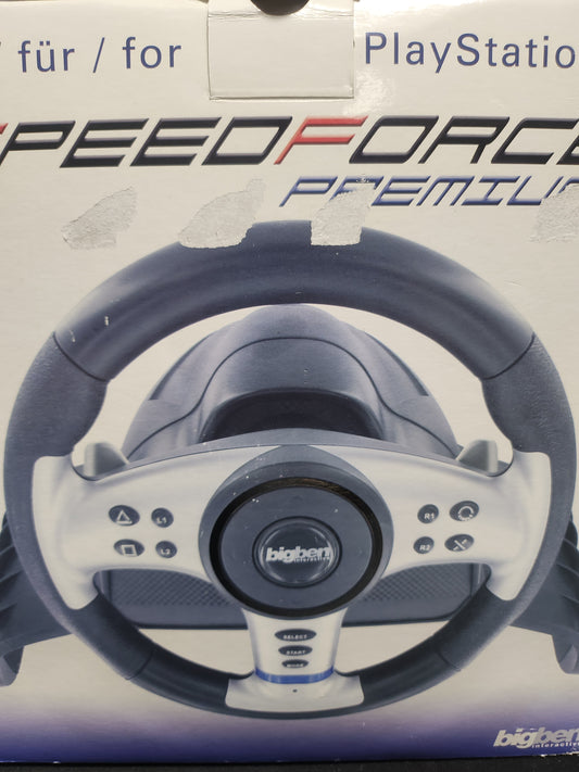 BigBen SpeedForce Premium Wheel & Pedals Boxed Playstation 2