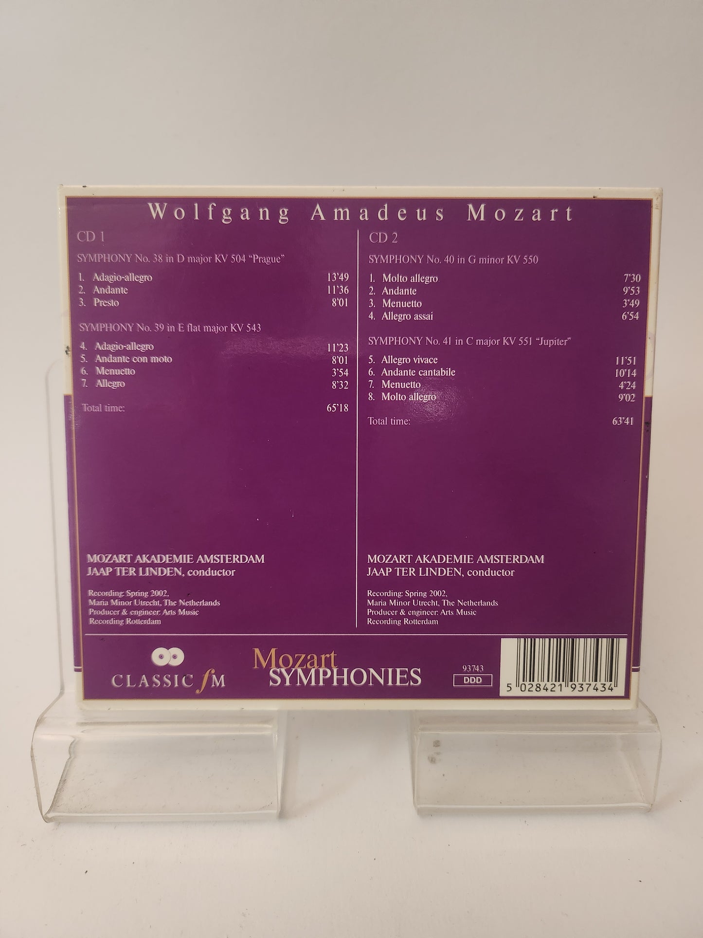 Mozart Symphonies Dubbel CD