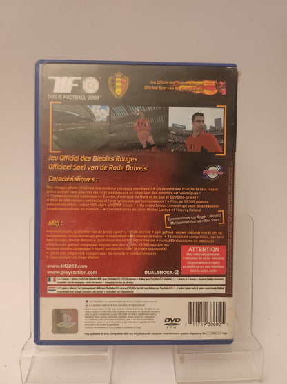 This is Football 2003 Rode Duivels Editie + Scee Catalogue Video 3+ Playstation 2
