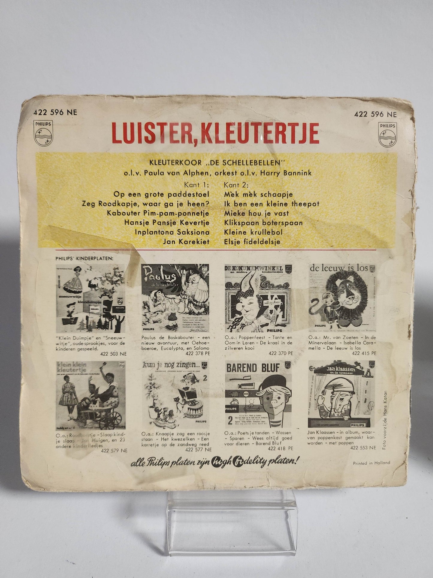 Schellebellen: Luister, Kleutertje Single Vinyl - Feniks Gameshop