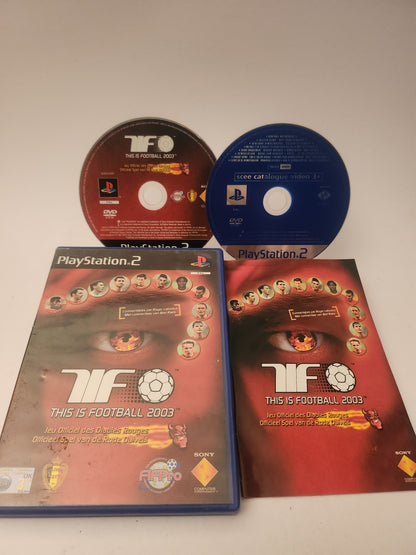 This is Football 2003 Rode Duivels Editie + Scee Catalogue Video 3+ Playstation 2