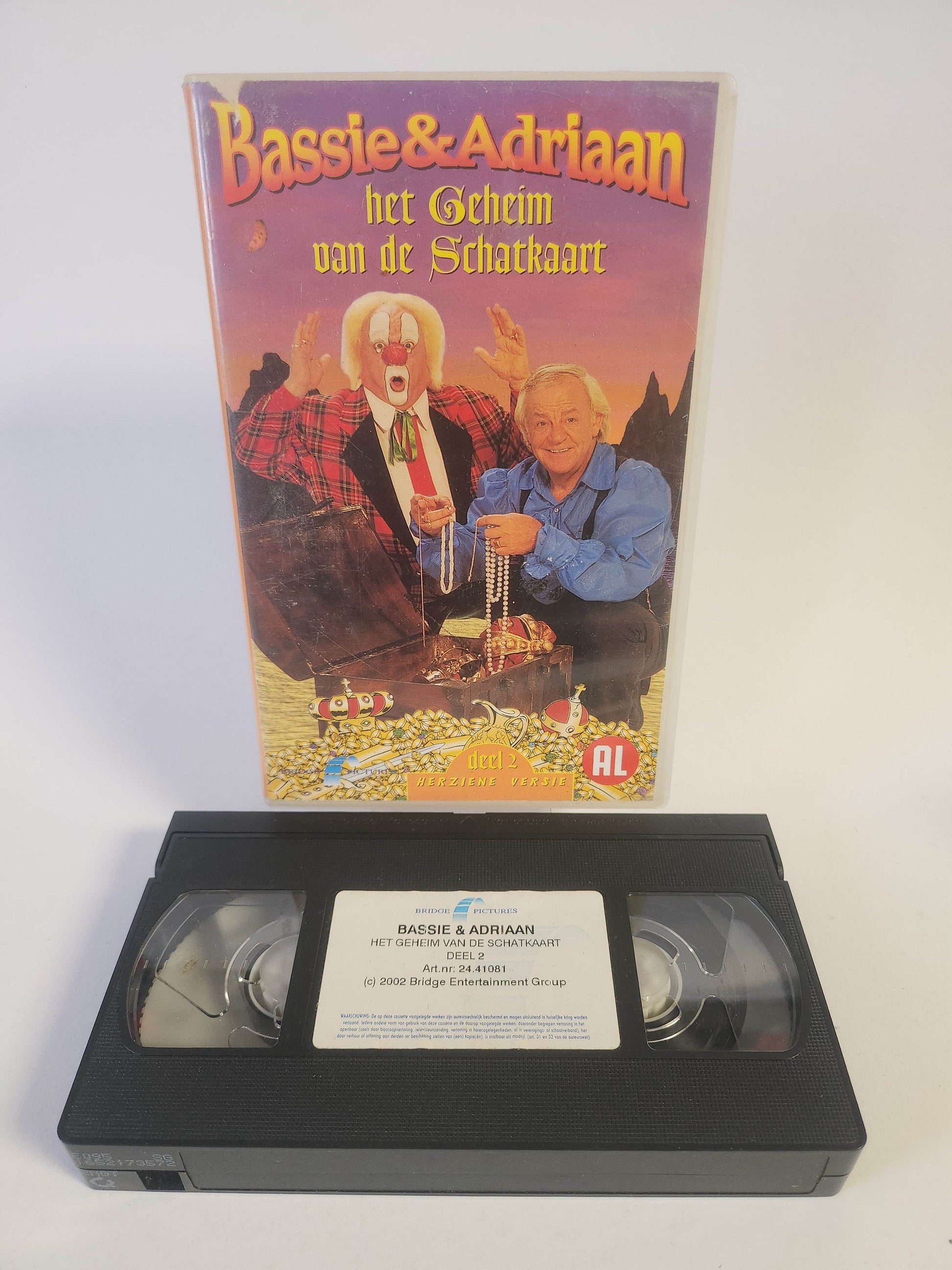 Bassie & Adriaan het Geheim van de Schatkaart Deel 2 VHS - Feniks Gameshop