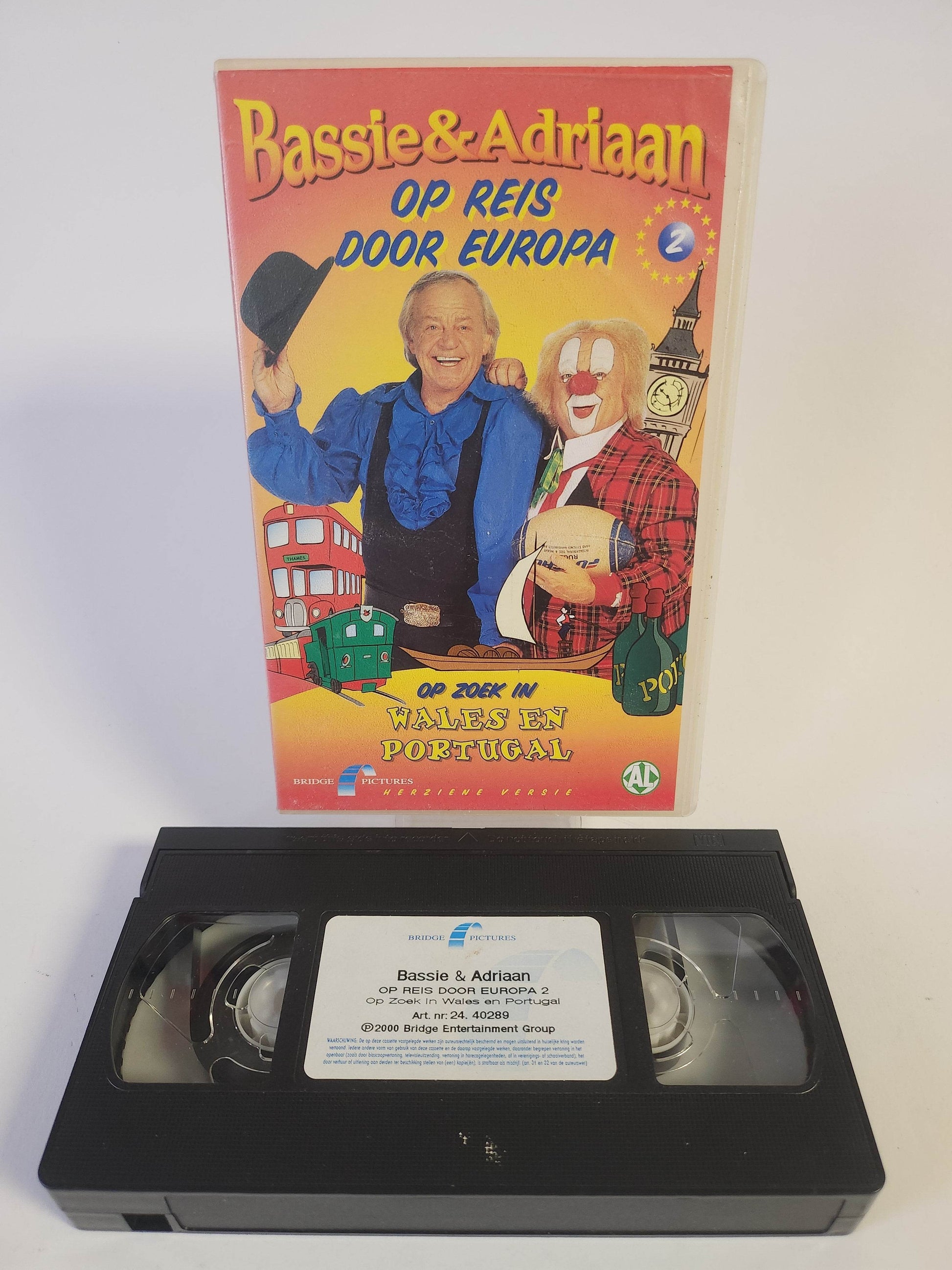 Bassie & Adriaan op Reis door Europa 2 VHS - Feniks Gameshop
