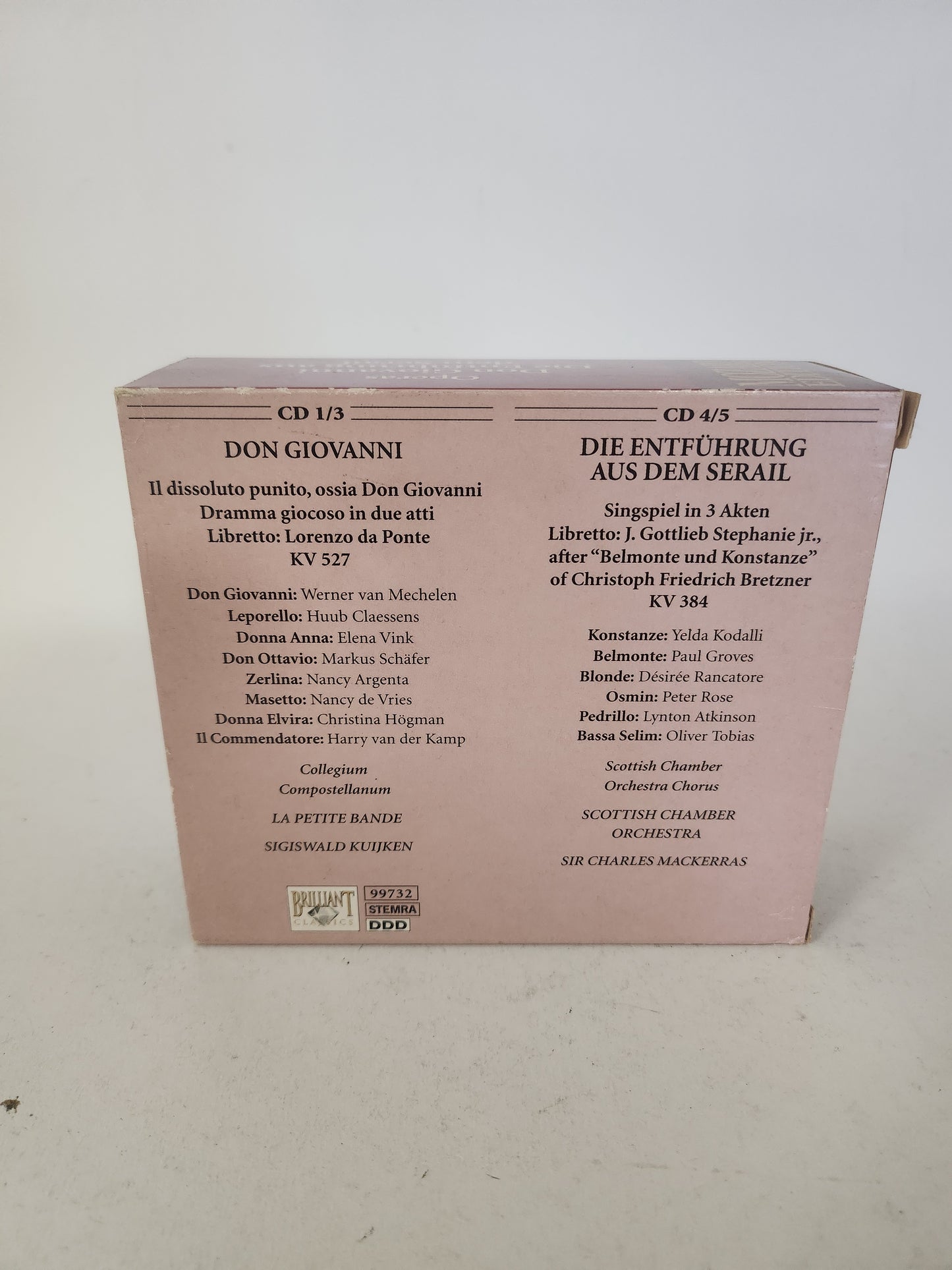 Operas: Don Giovanni die Entfuhrung aus dem Serial Volume 18 CD Box