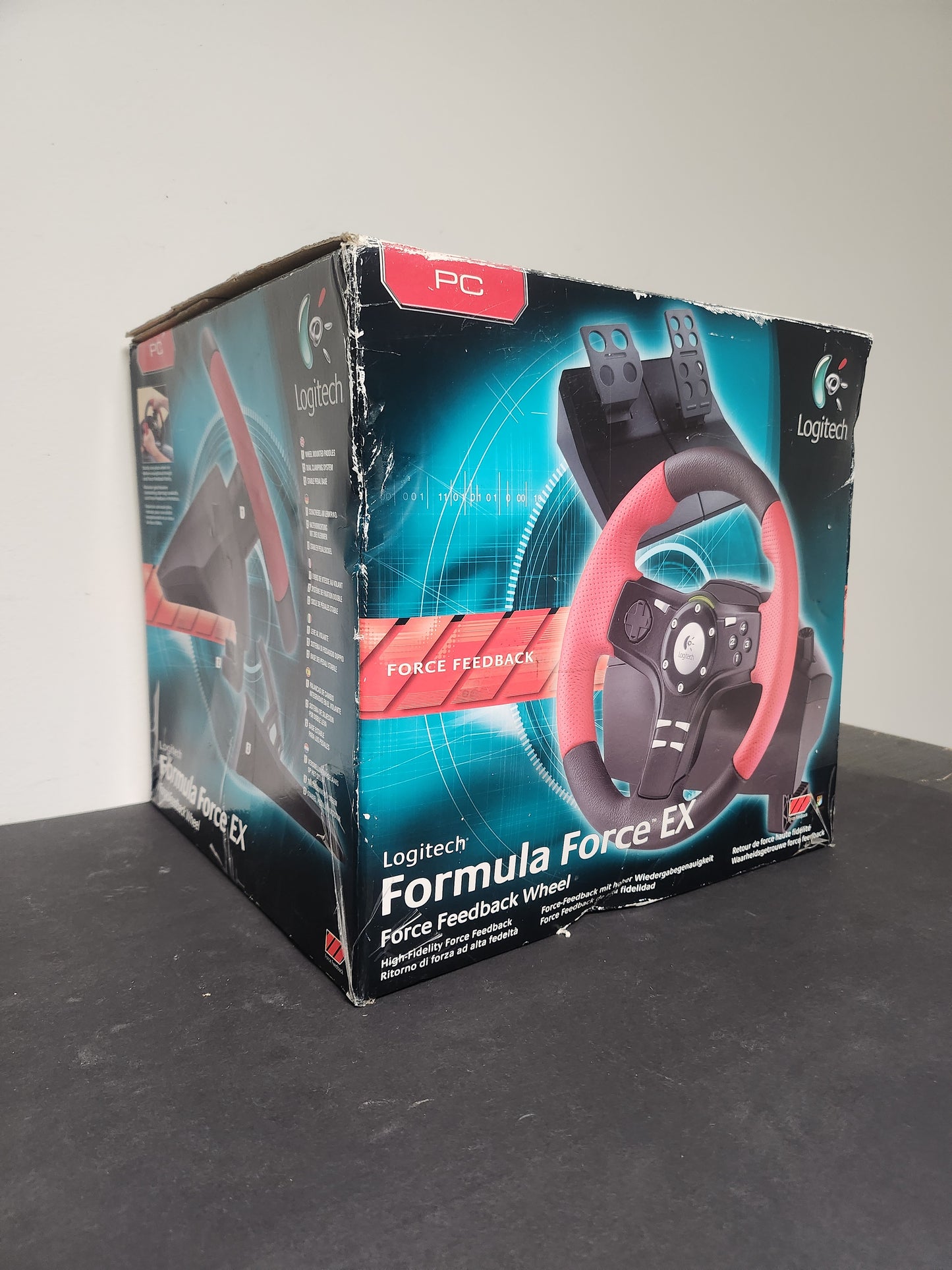 Logitech Formula Force Ex Force Feedback Wheel Boxed PC