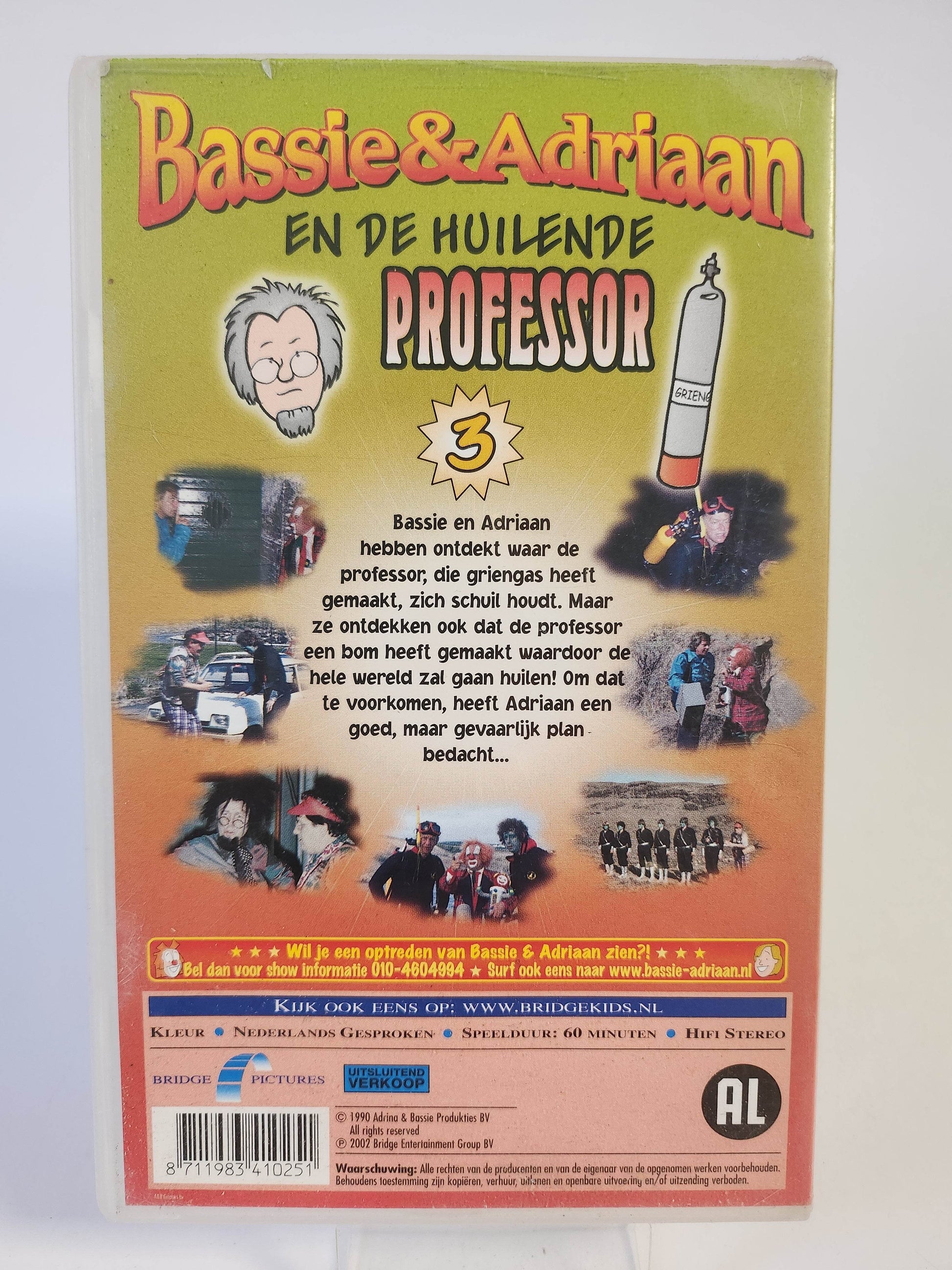 Bassie & Adriaan en de Huilende Professor 3 VHS - Feniks Gameshop