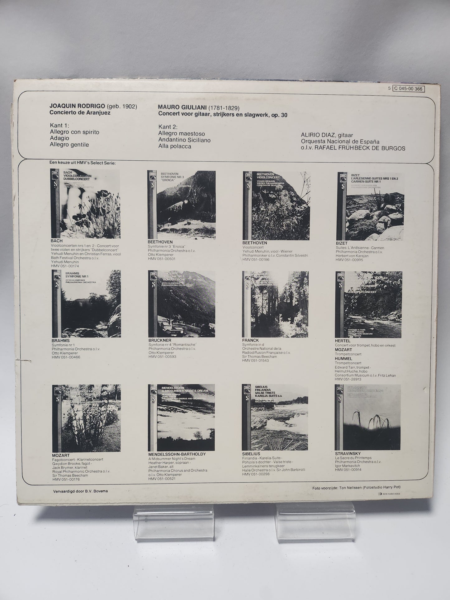 Rodrigo & Giuliani: Concierto de Aranjuez + Gitaarconcert LP Vinyl