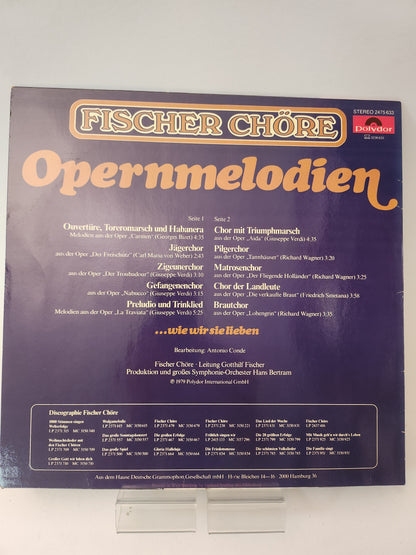 Opernmelodien: Fisher Chöre LP Vinyl
