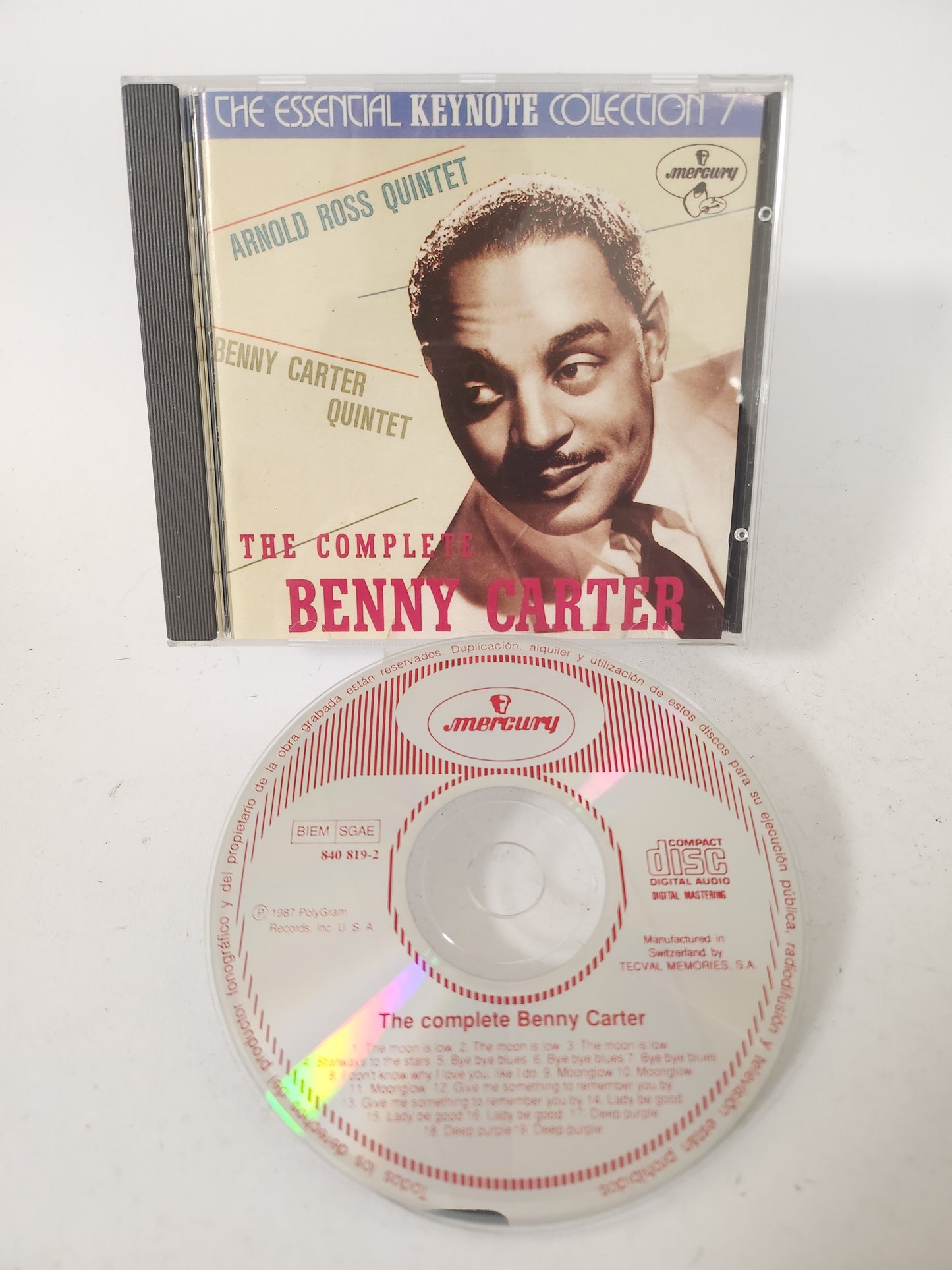 Benny Carter: the Complete CD