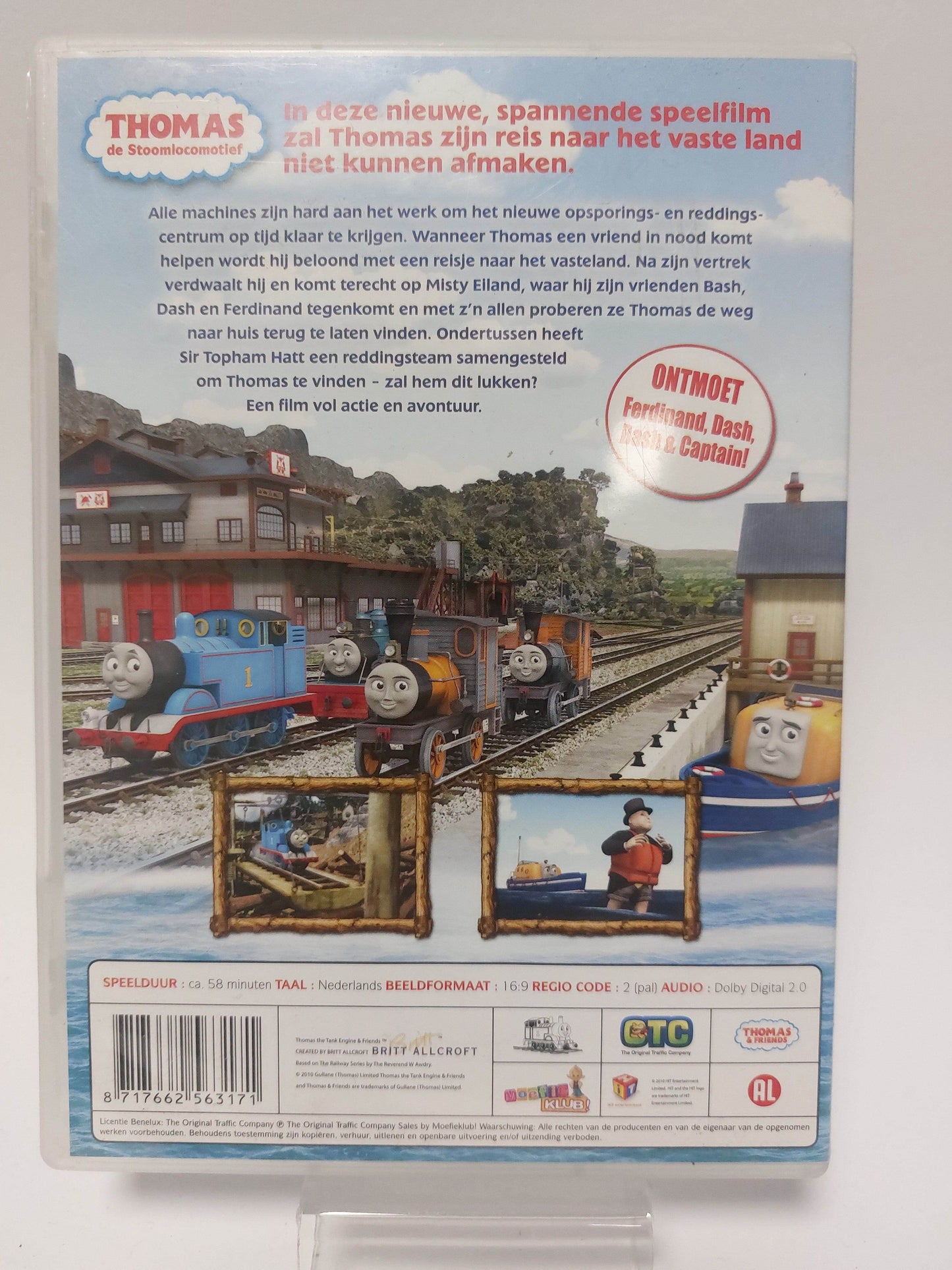 Thomas de Stoomlocomotief: Gered op Misty Eiland DVD Kids - Feniks Gameshop