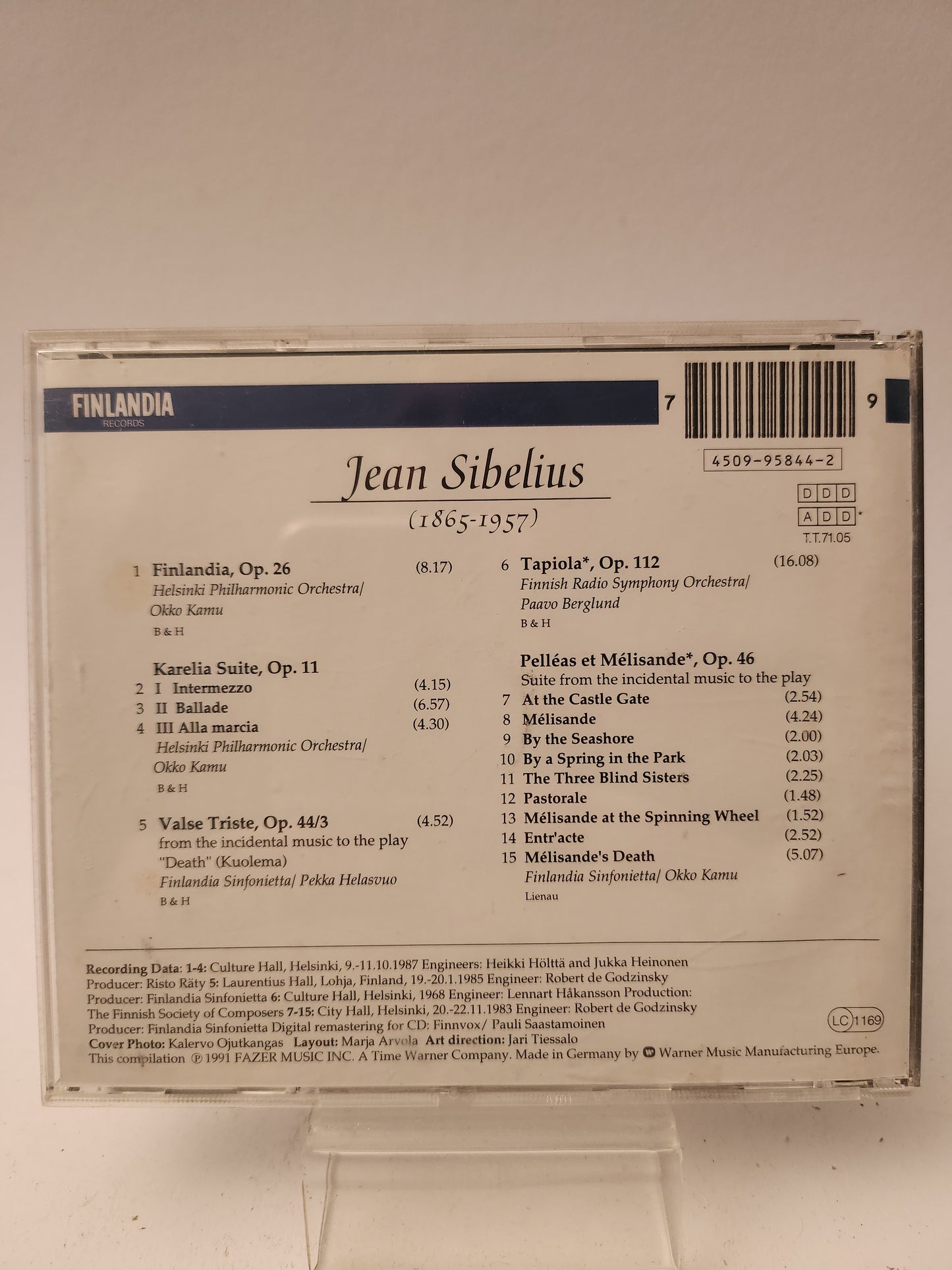 Finlandia: Sibelius CD
