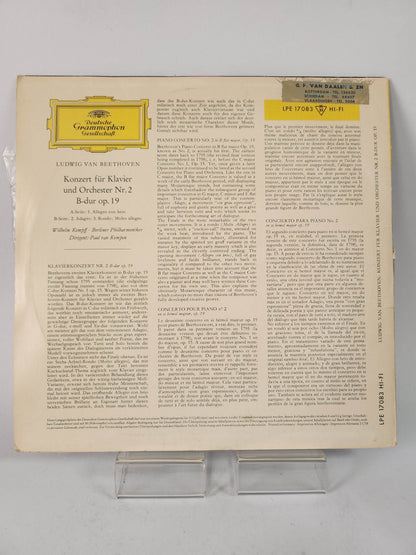 Deutsche Grammophon Gesellschaft: Konzert fur Klavier und Orchester Nr2 B-dur op.19 LP Vinyl - Feniks Gameshop