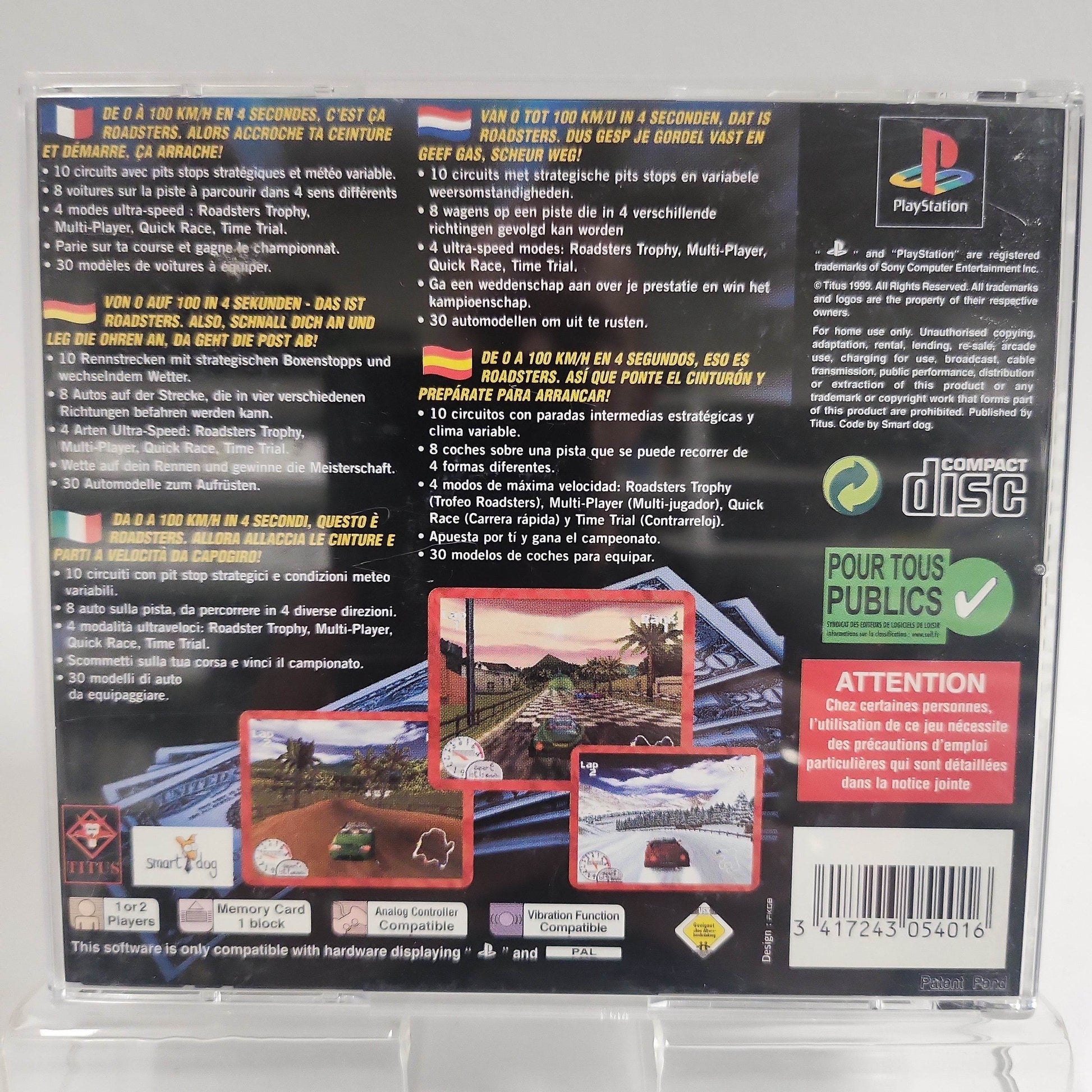 Roadsters Playstation 1 - Feniks Gameshop