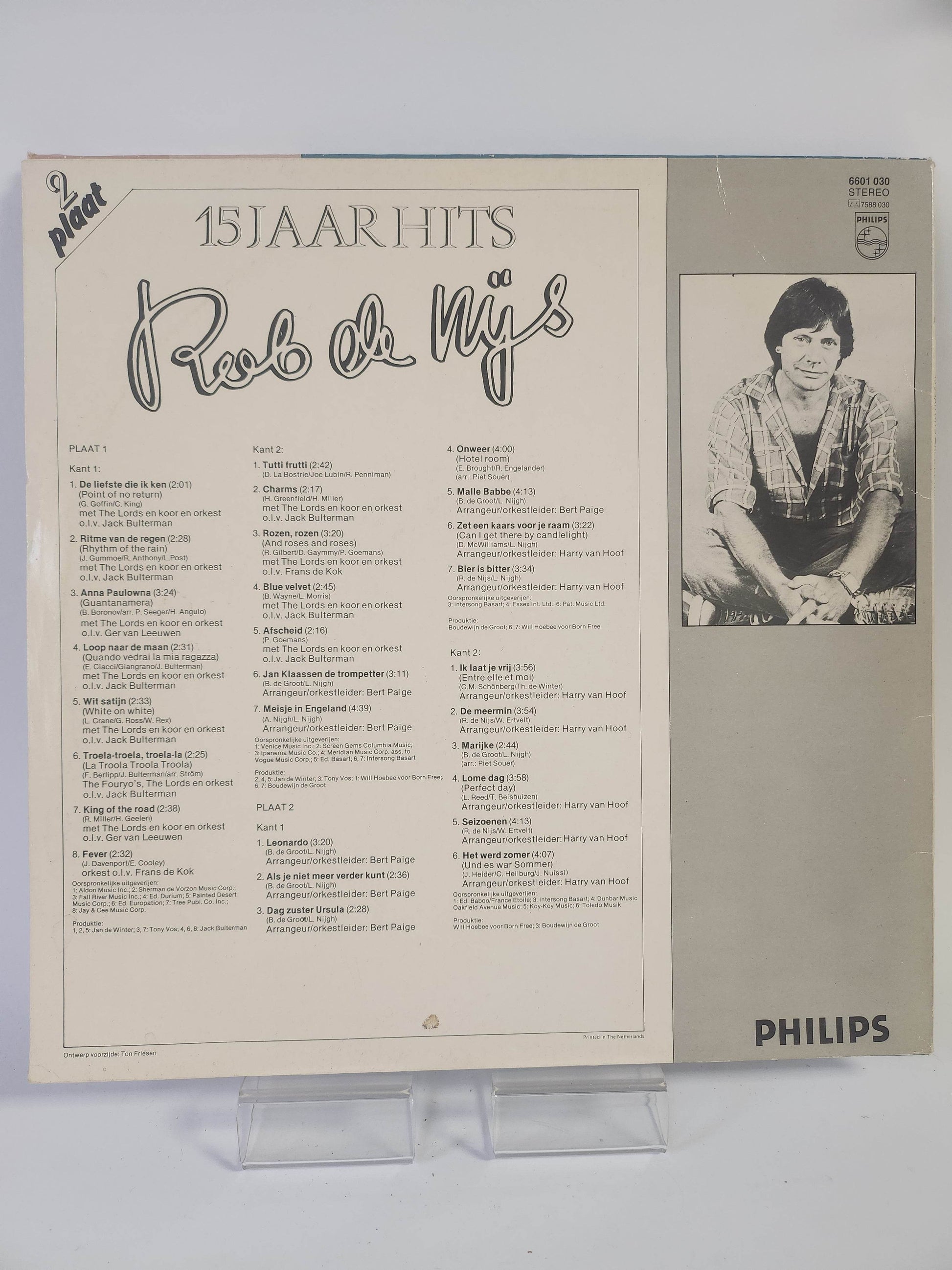 Rob de Nijs: 15 Jaar Hits LP Vinyl - Feniks Gameshop