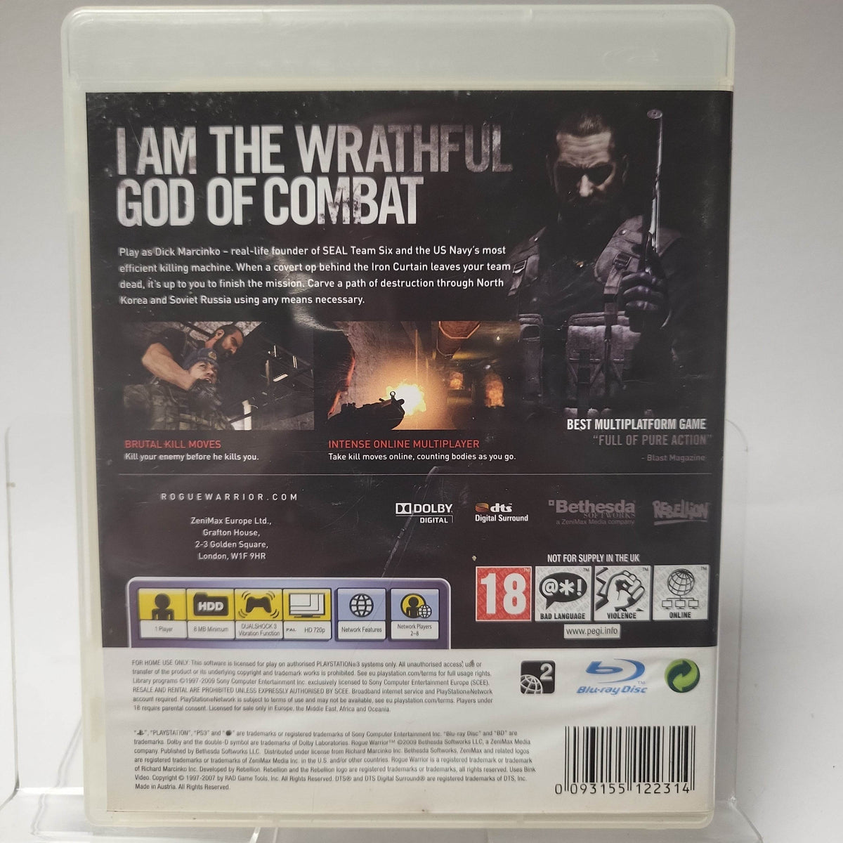 Rogue Warrior Playstation 3 - Feniks Gameshop