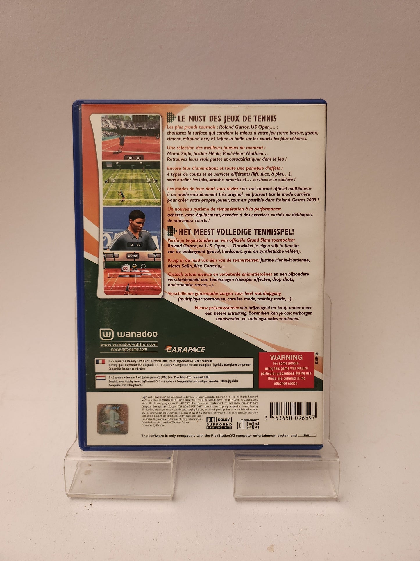 Roland Garros 2003 Playstation 2 - Playstation 2 Games