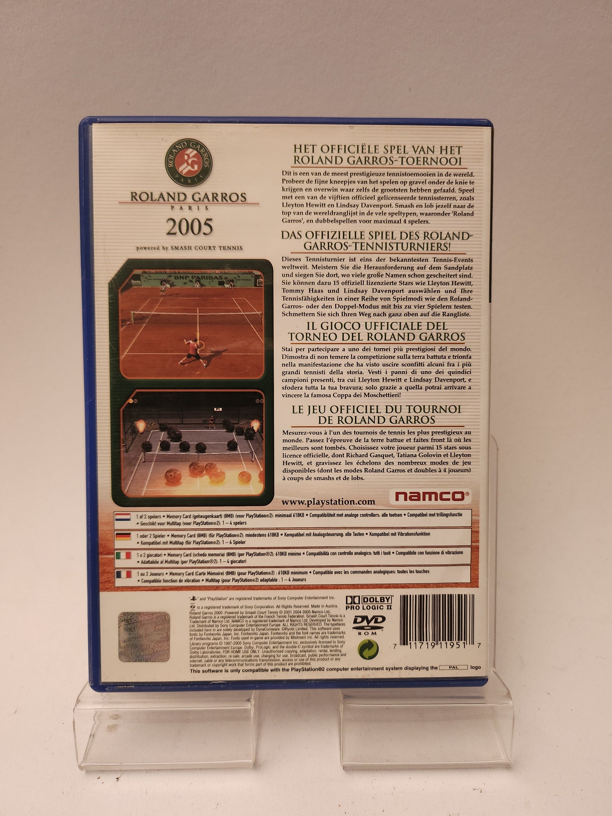 Roland Garros 2005: Powered by Smash Court Tennis Playstation 2 - Playstation 2 Games