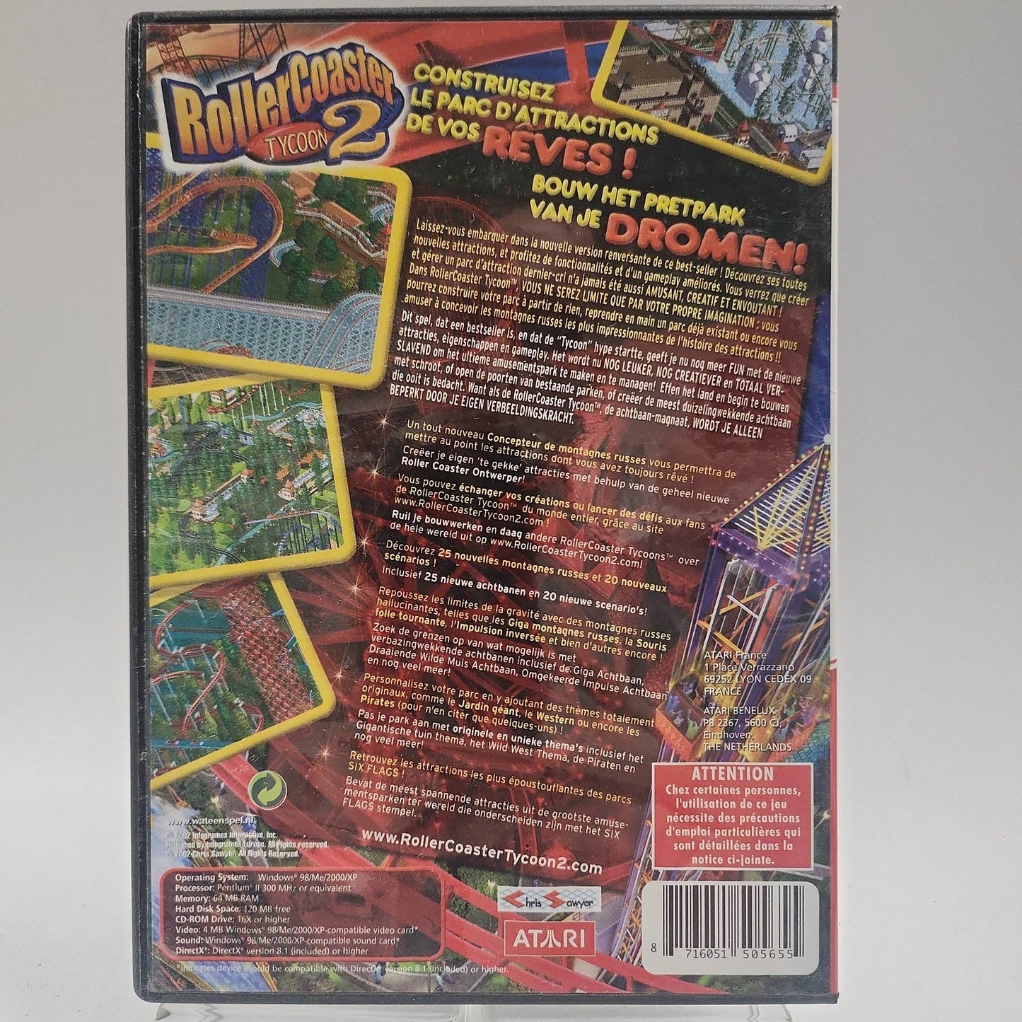 Rollercoaster Tycoon 2 (No Book) PC - Feniks Gameshop