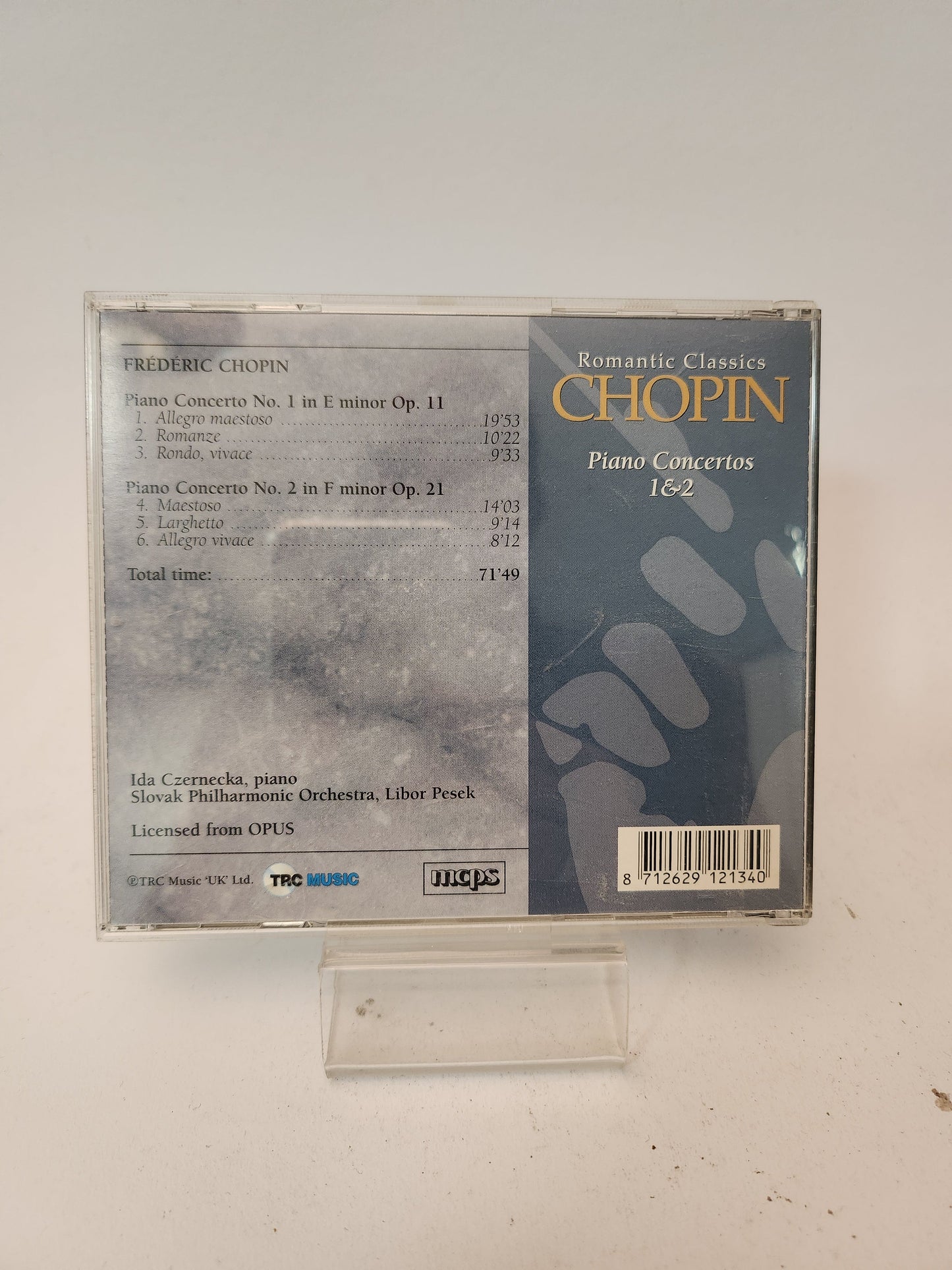 Romantic Classics: Chopin Piano Concertos 1 & 2 CD - Cd