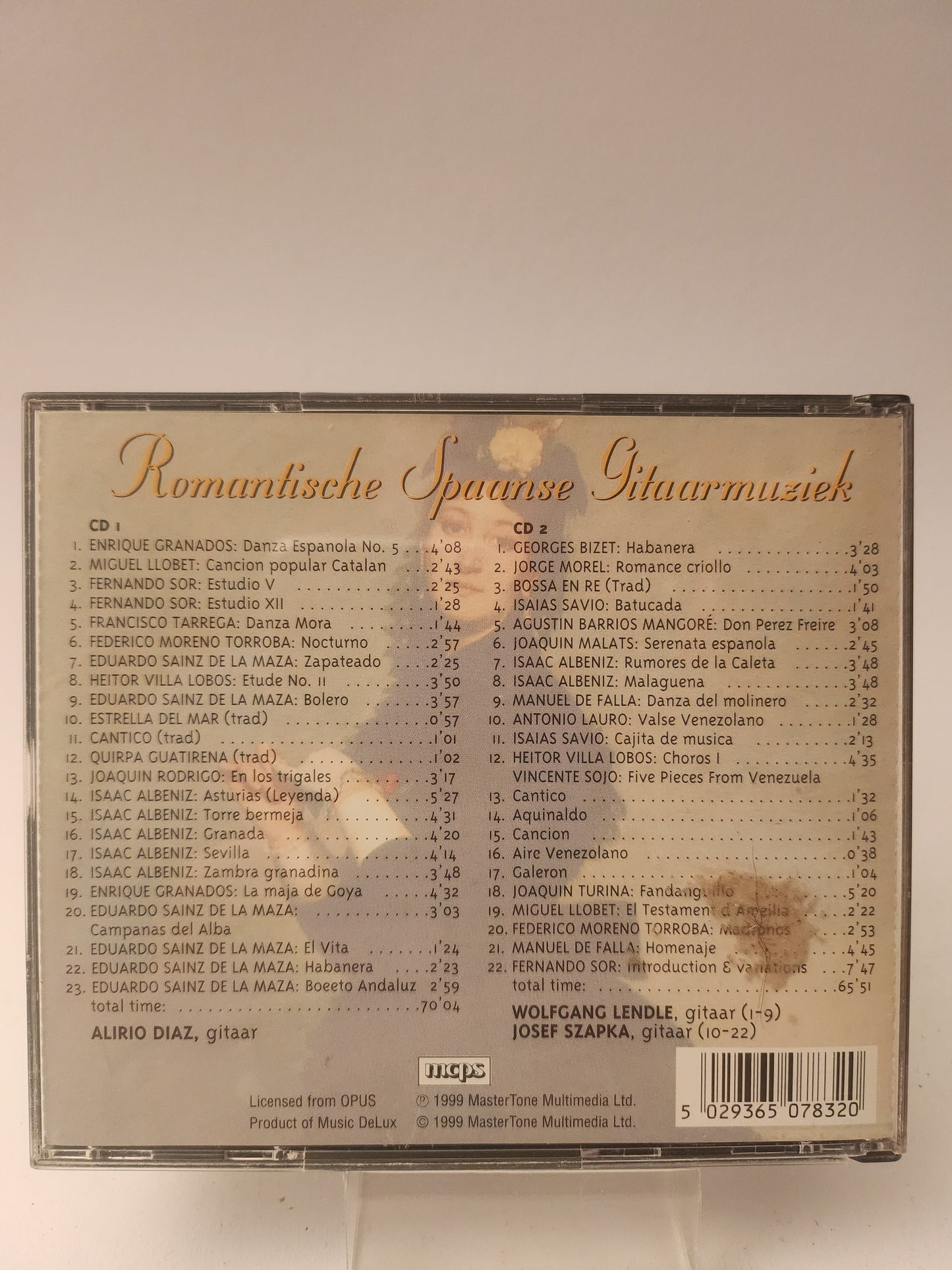 Romantische Spaanse Gitaarmuziek CD - Cd