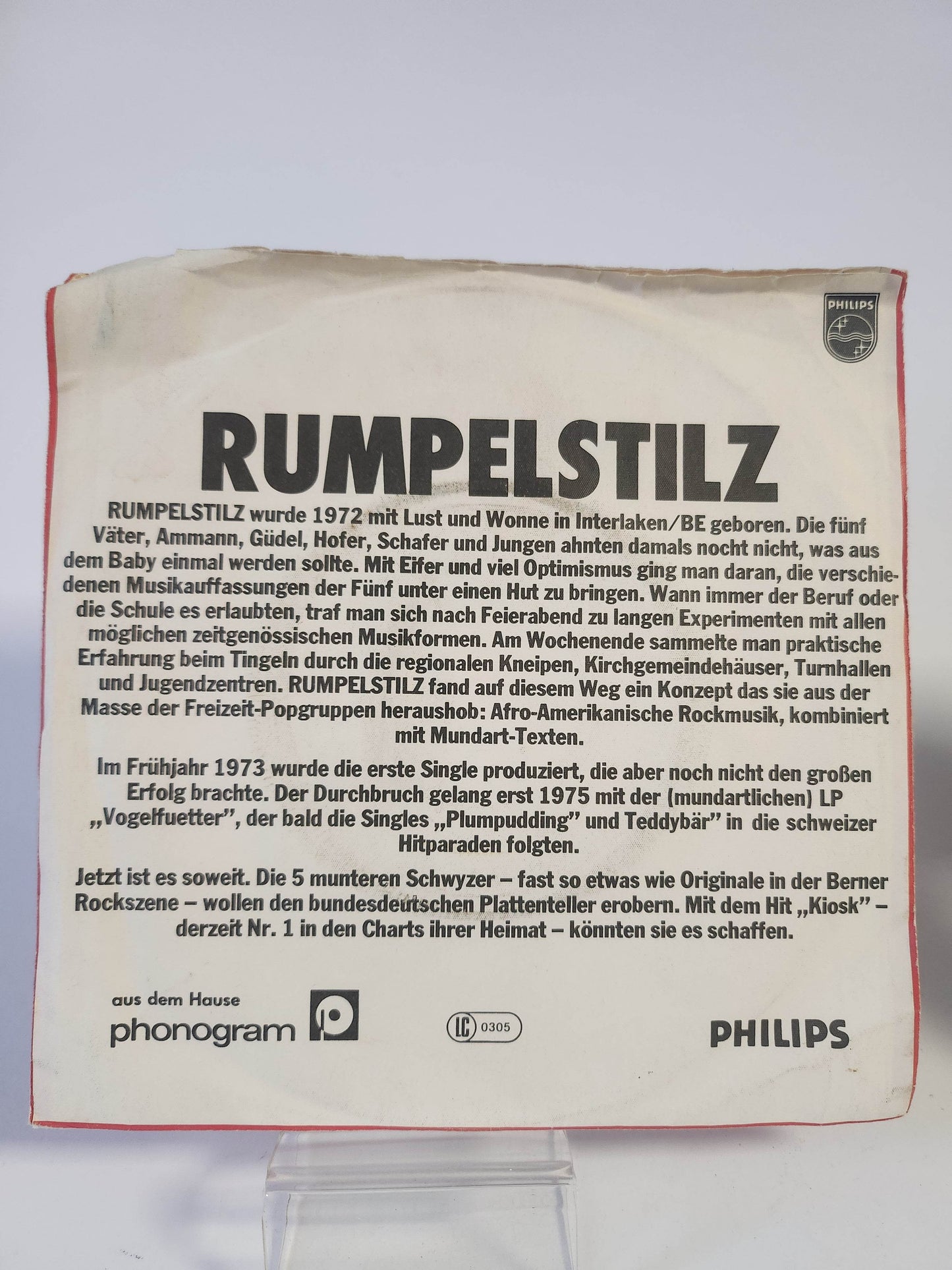 Rumpelstilz: Kiosk Single Vinyl - Feniks Gameshop