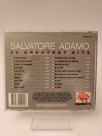 Salvatore Adamo: 20 Greatest Hits CD - Cd