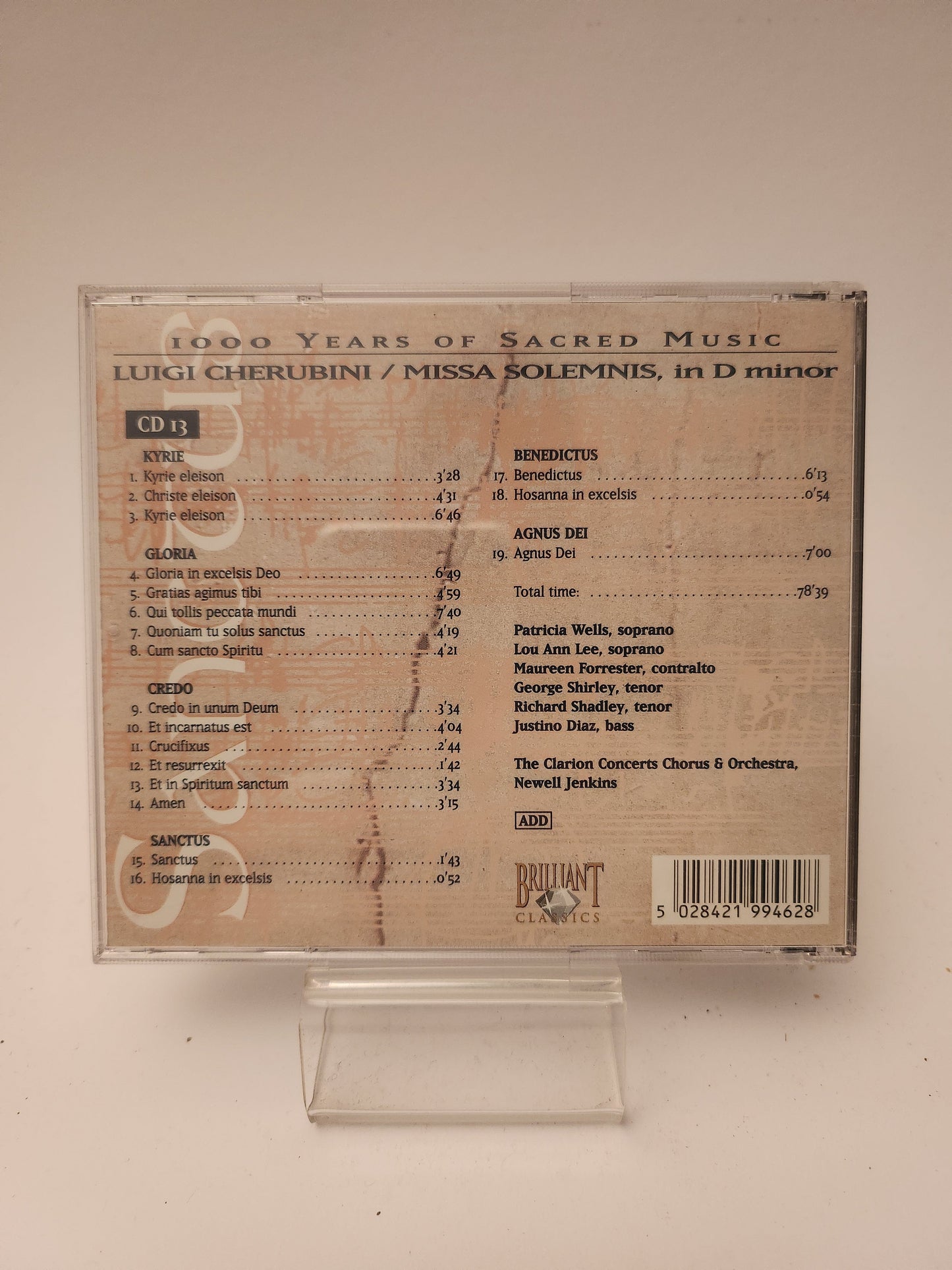 Sanctus: 1000 Years of Sacred Music CD - Cd