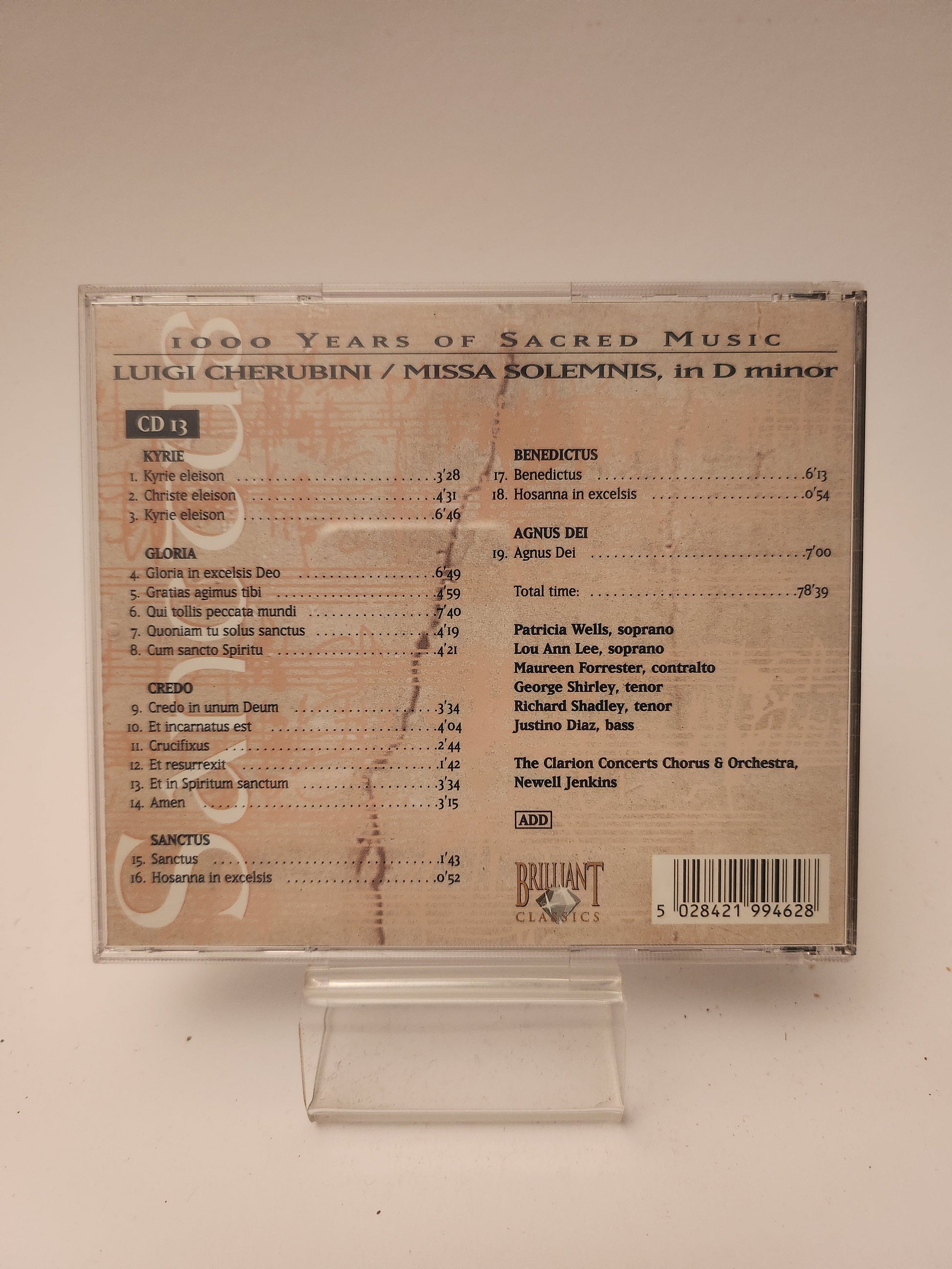 Sanctus: 1000 Years of Sacred Music CD - Cd