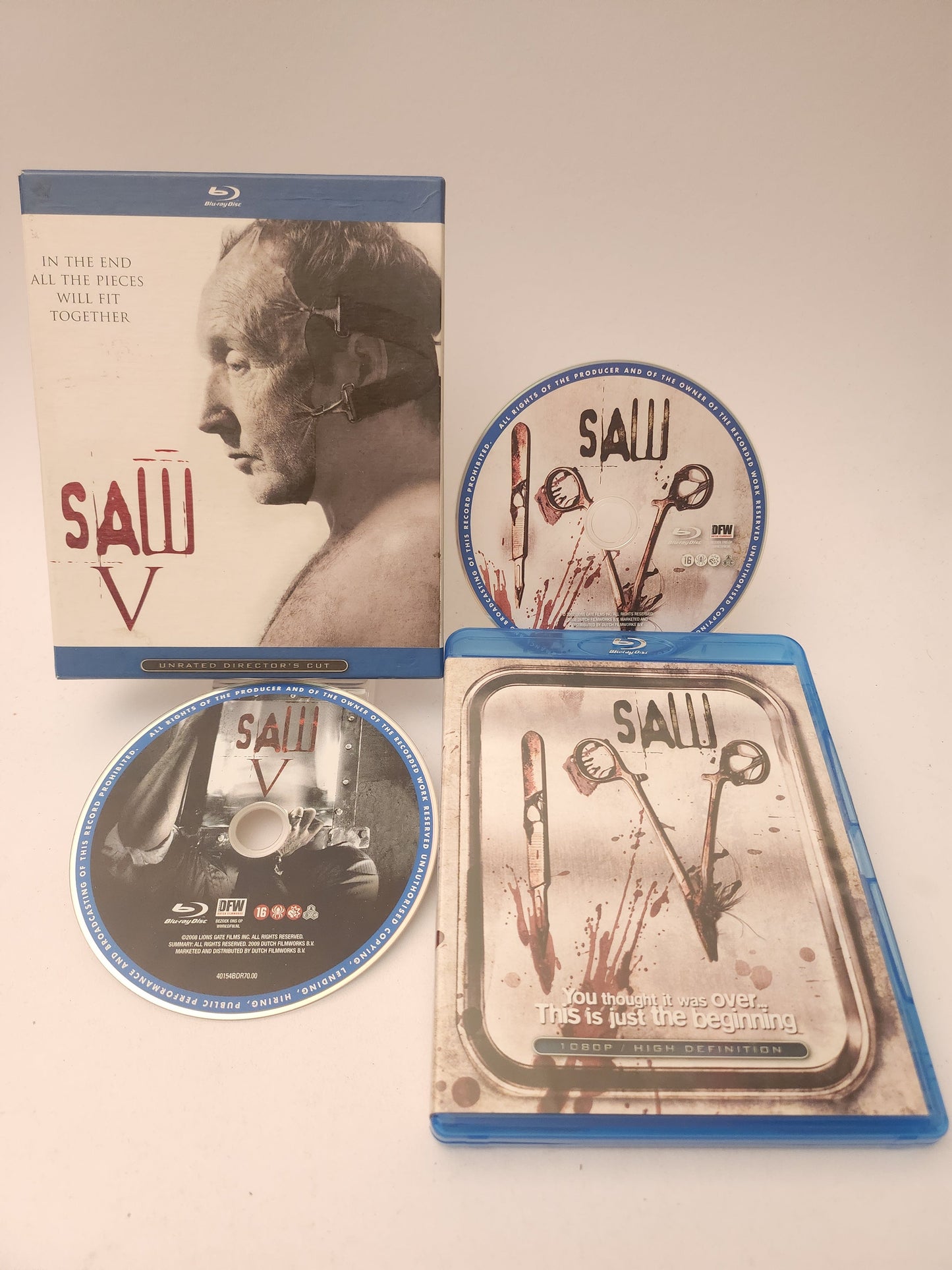 Saw V Unrated Director’s Cut Blu-Ray - Blu-Ray