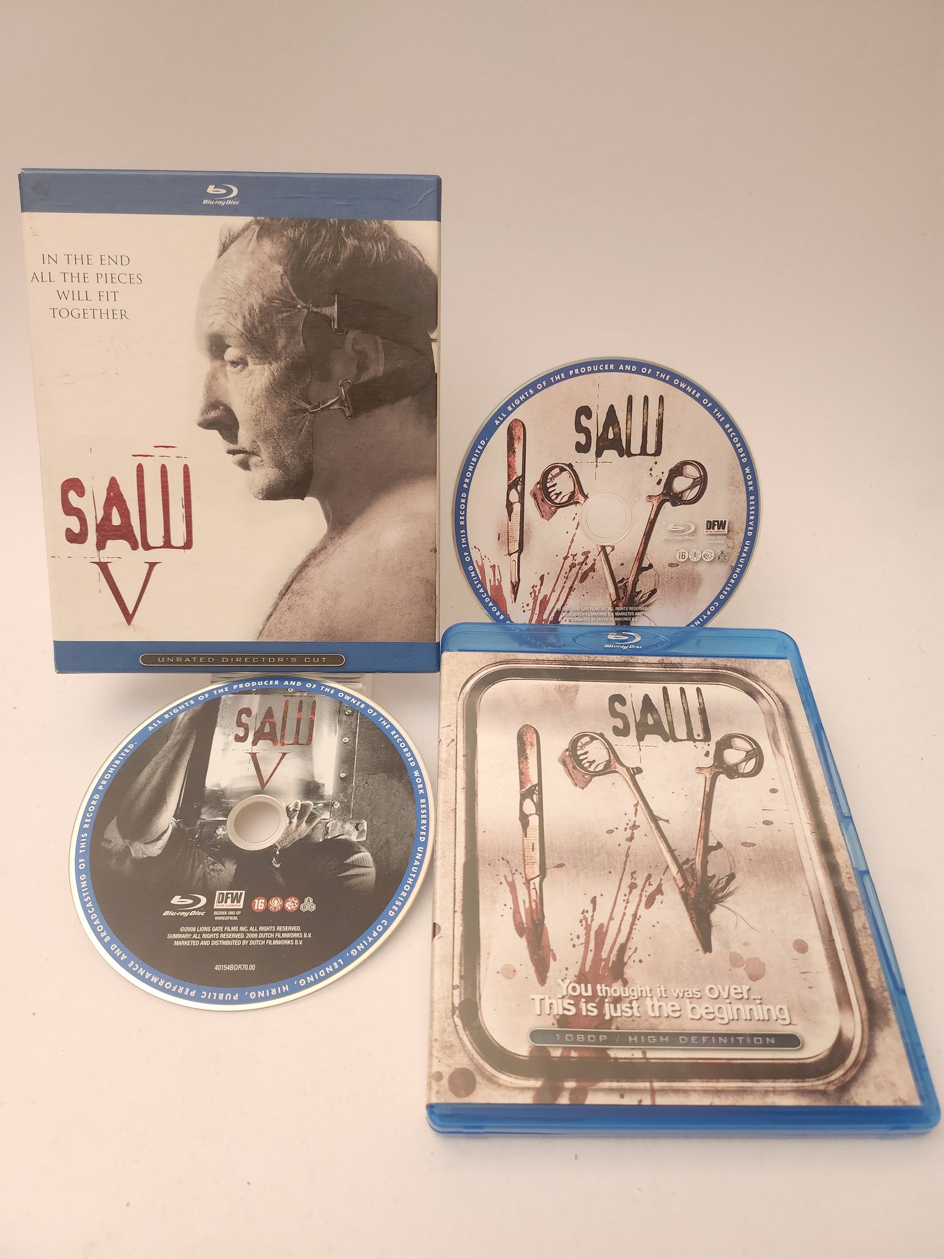 Saw V Unrated Director’s Cut Blu-Ray - Blu-Ray