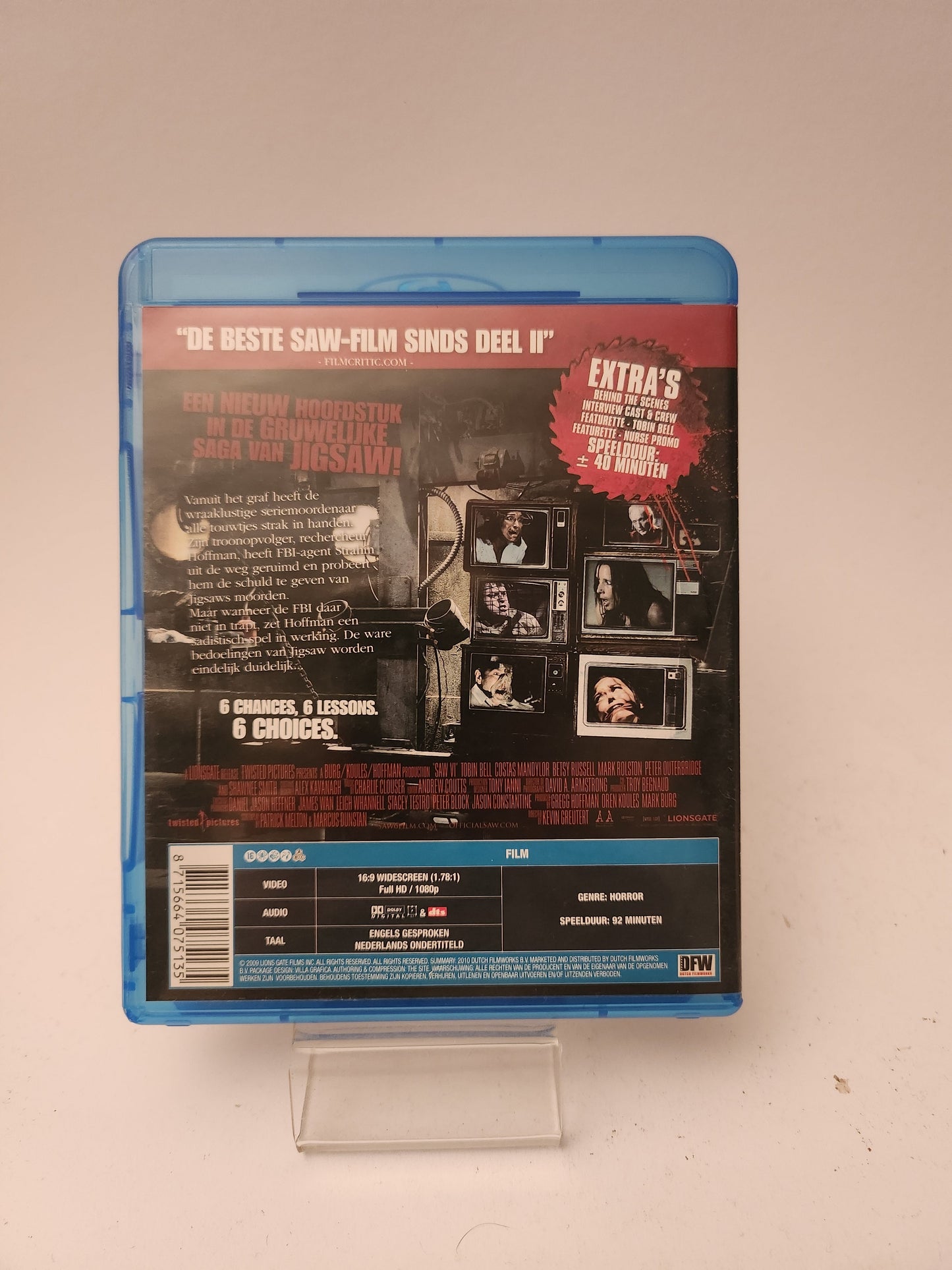 Saw VI Unrated Edition Blu-Ray - Blu-Ray