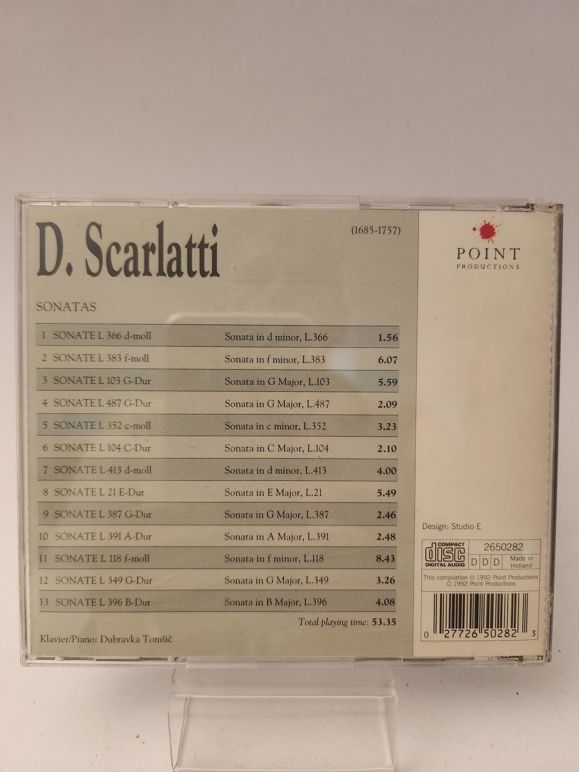 Scarlatti: Sonatas CD - Cd