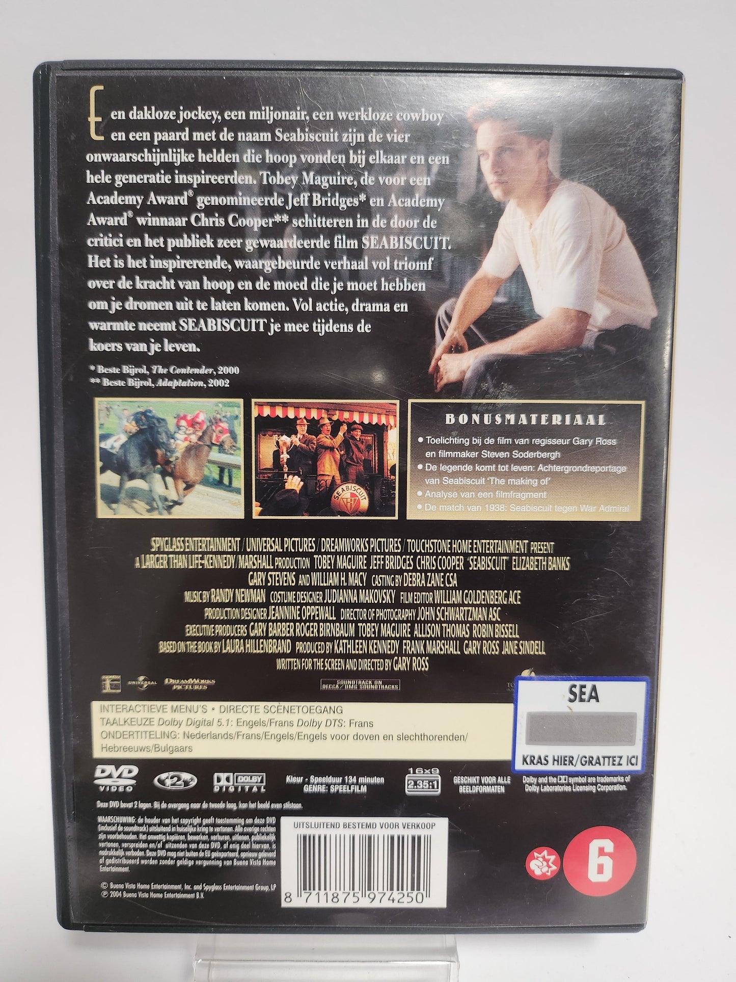 Seabiscuit Dvd - Dvd Volwassenen