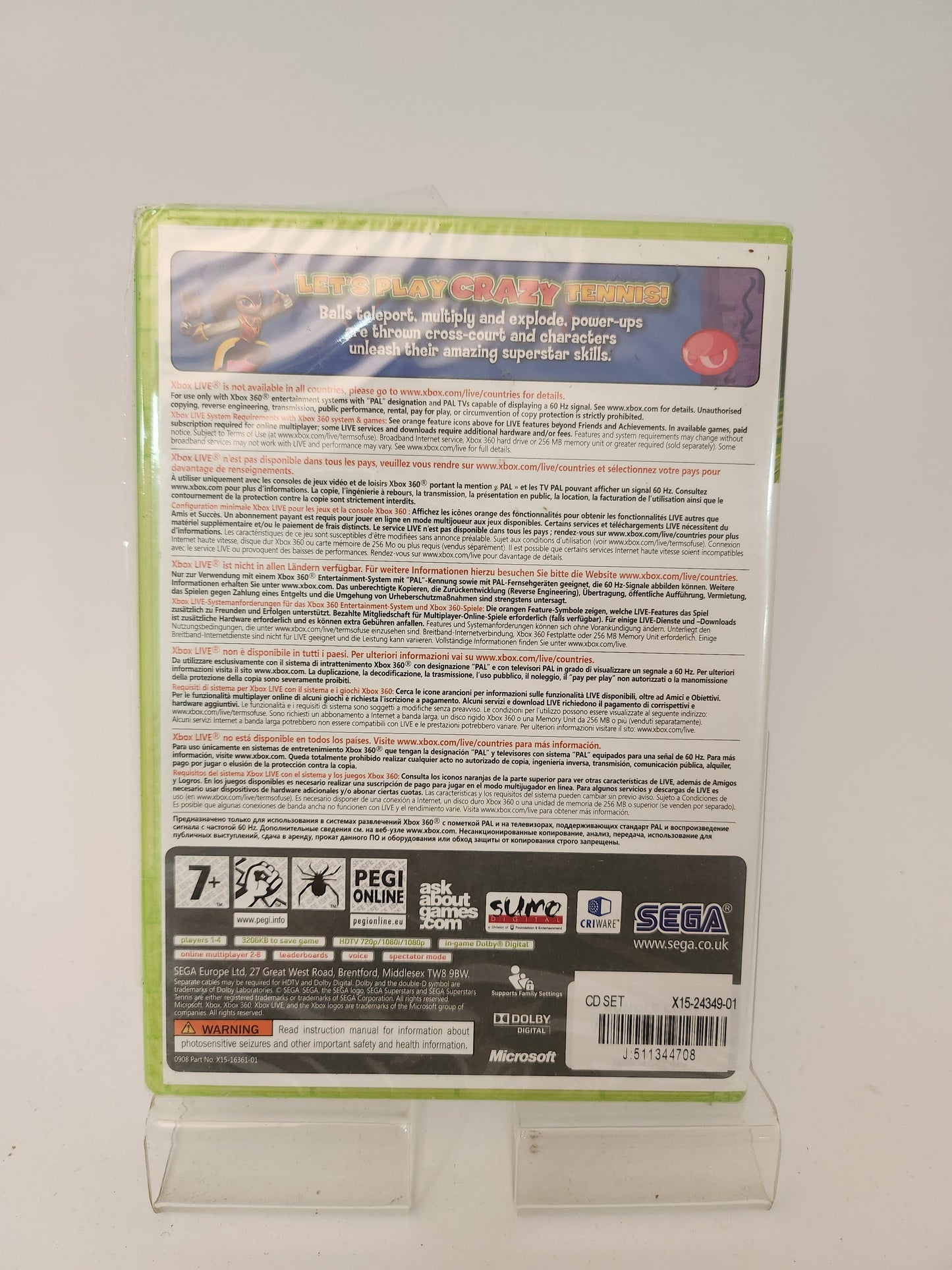 Sega Superstars Tennis geseald Xbox 360 - Xbox 360 Games