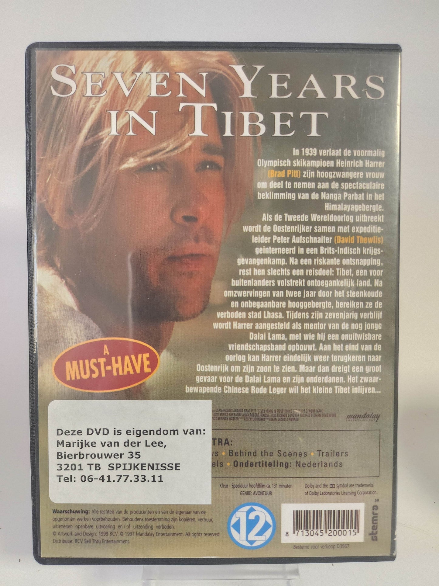 Seven Years in Tibet DVD - Feniks Gameshop