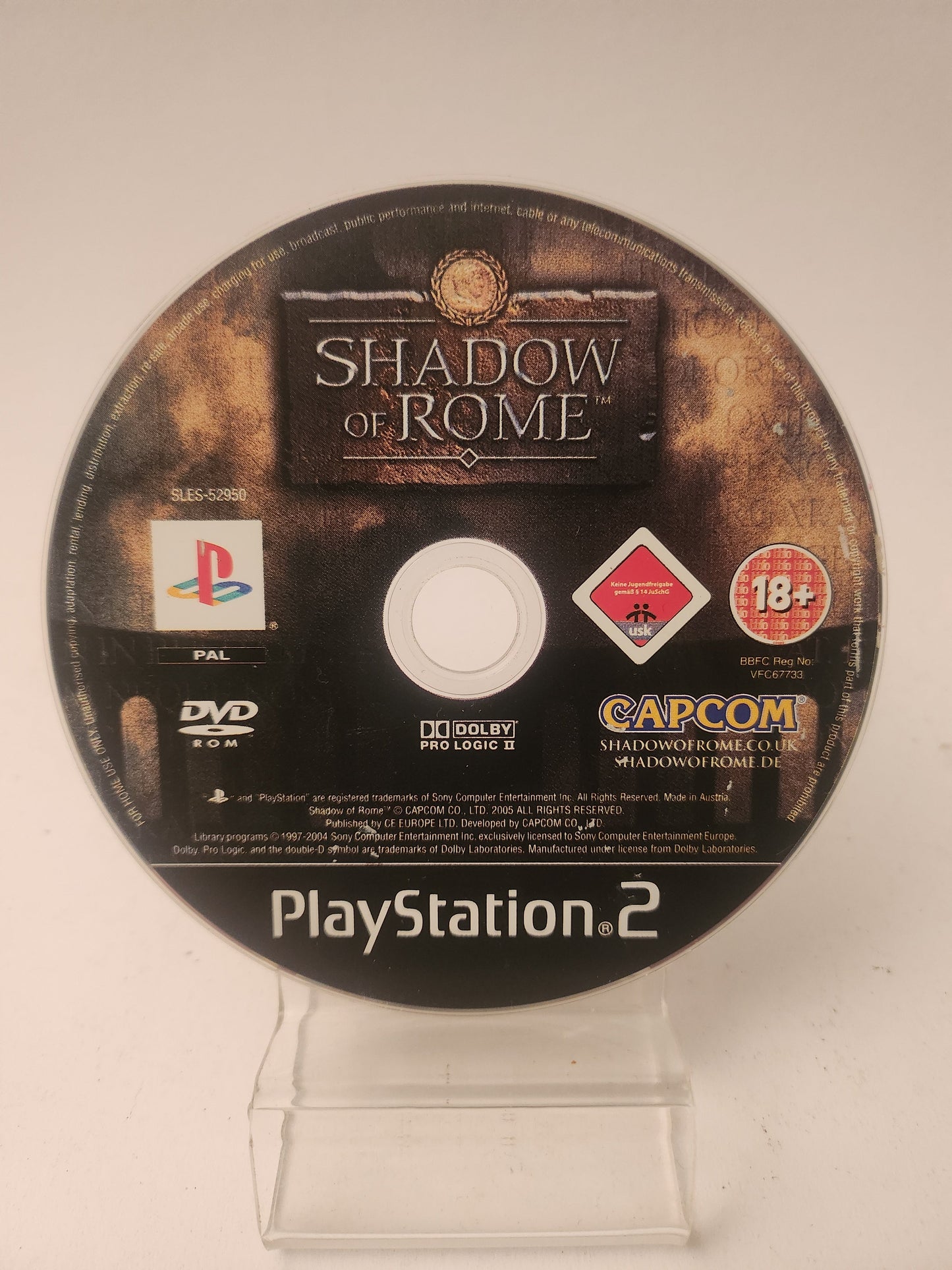 Shadow of Rome (Disc Only) PlayStation 2 - Playstation 2 Games