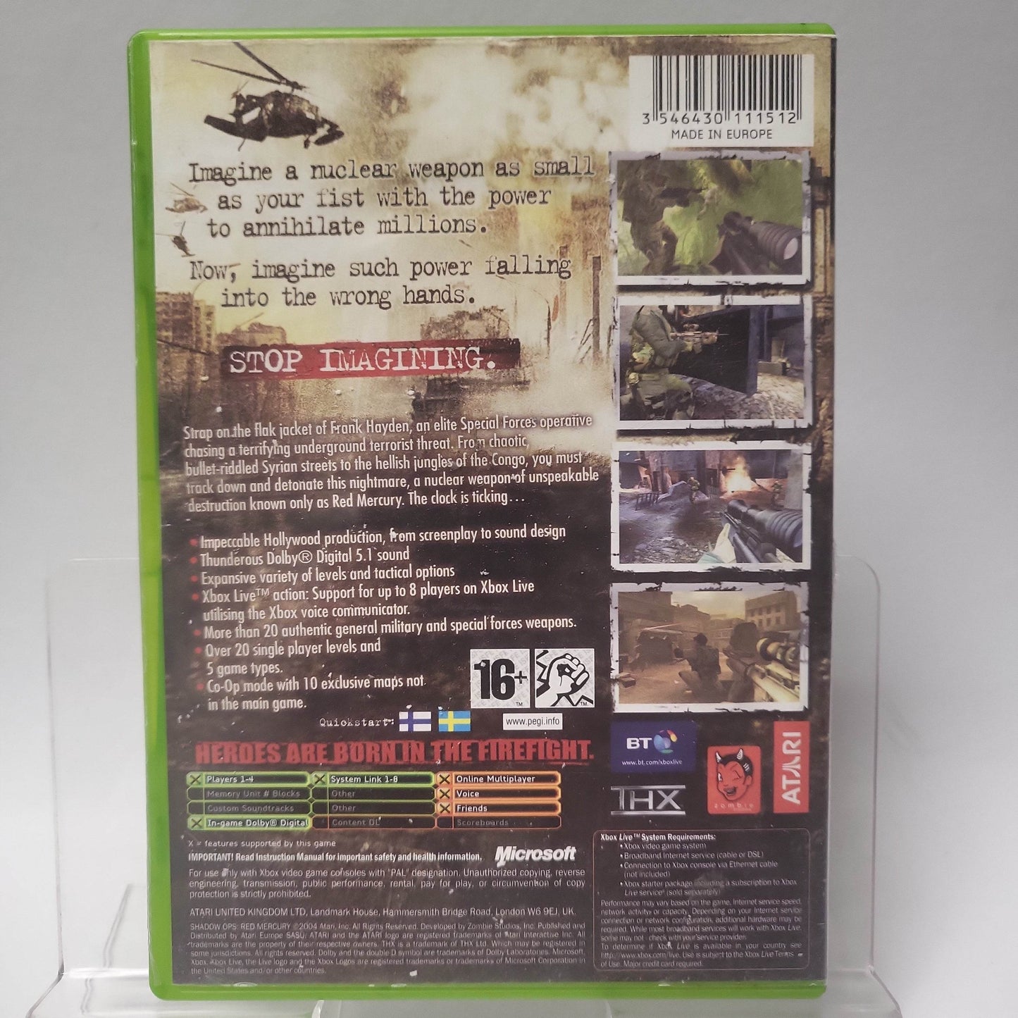 Shadow Ops Red Mercury Xbox Original - Feniks Gameshop