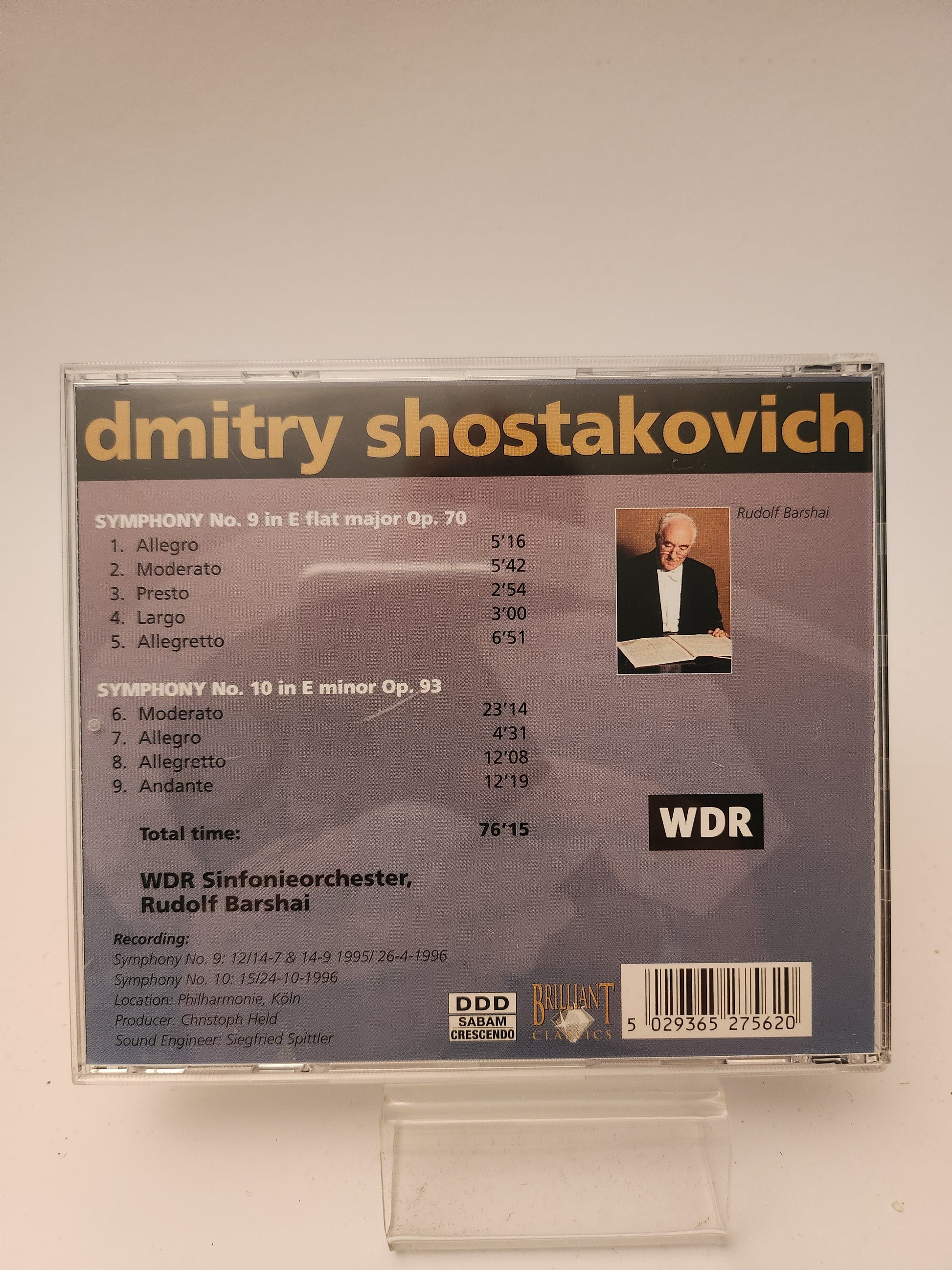 Shostakovich: Symphonies 9 & 10 CD - Cd