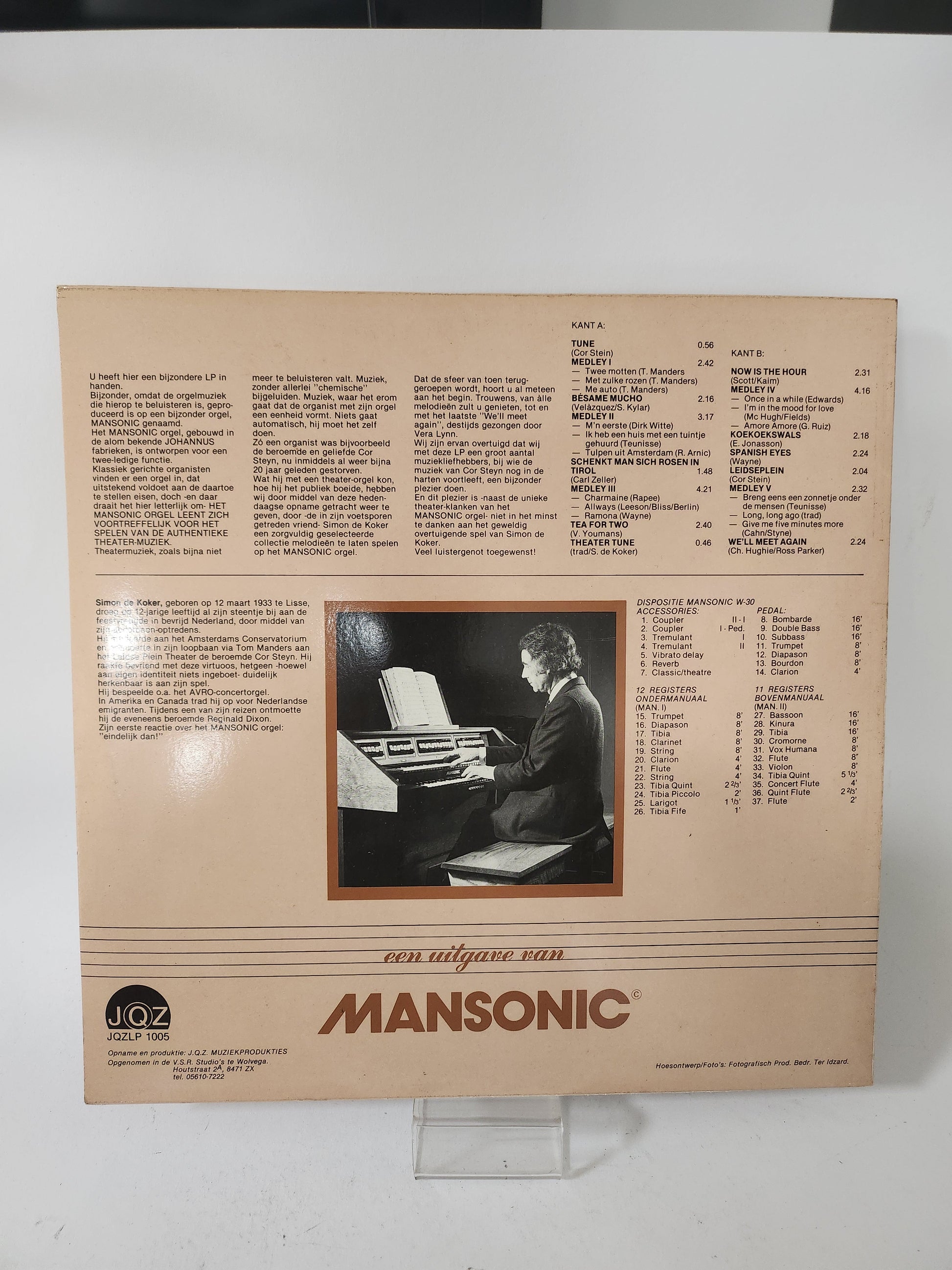 Simon de Koker: Beroemde Theatermelodieën - Lp Vinyl